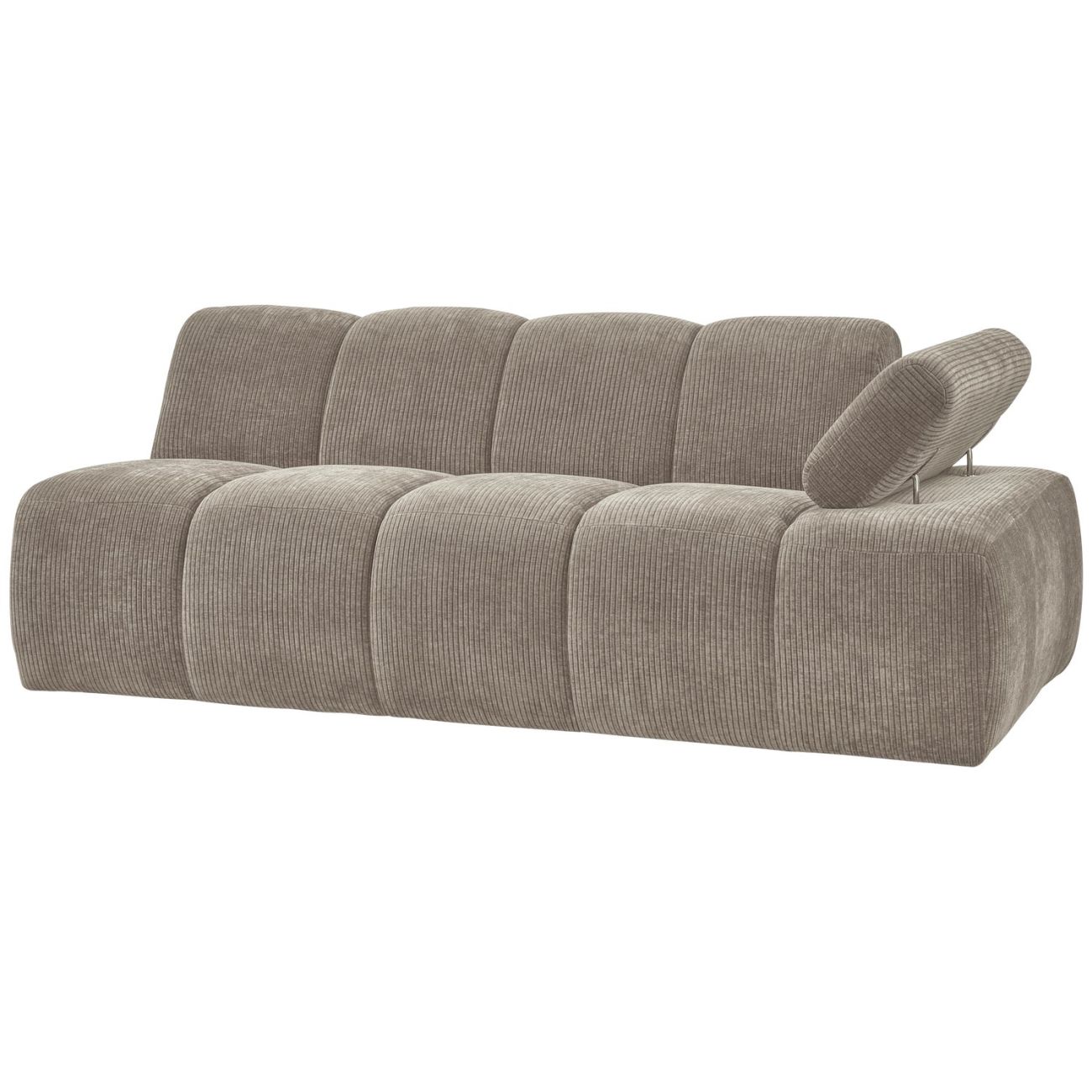 Modulsofa Mojo Flachcord 2er Arm-Rechts, Sand