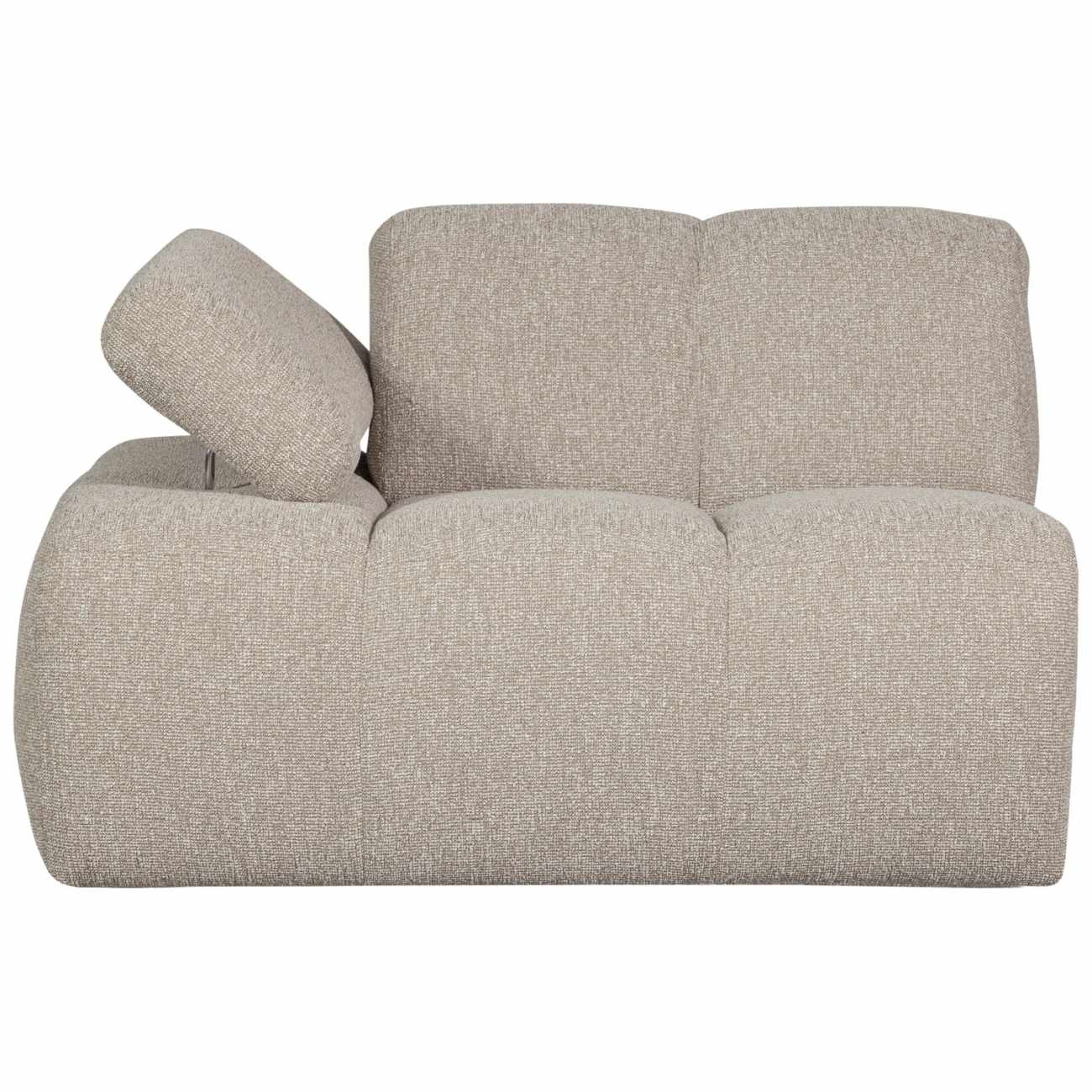 Modulsofa Mojo Boucle 1er Arm-Links, Beige