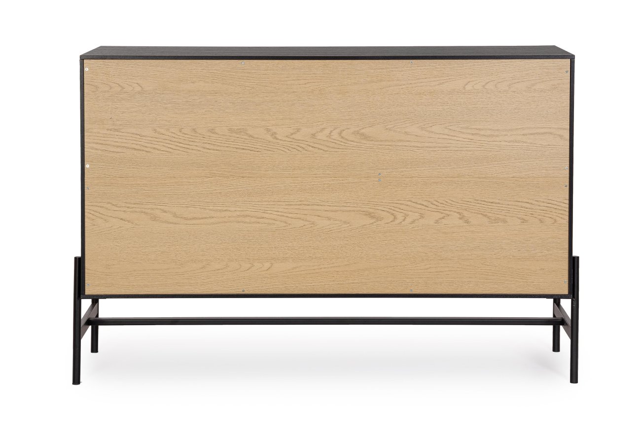 Sideboard Allycia aus Eschenholz, 124 cm