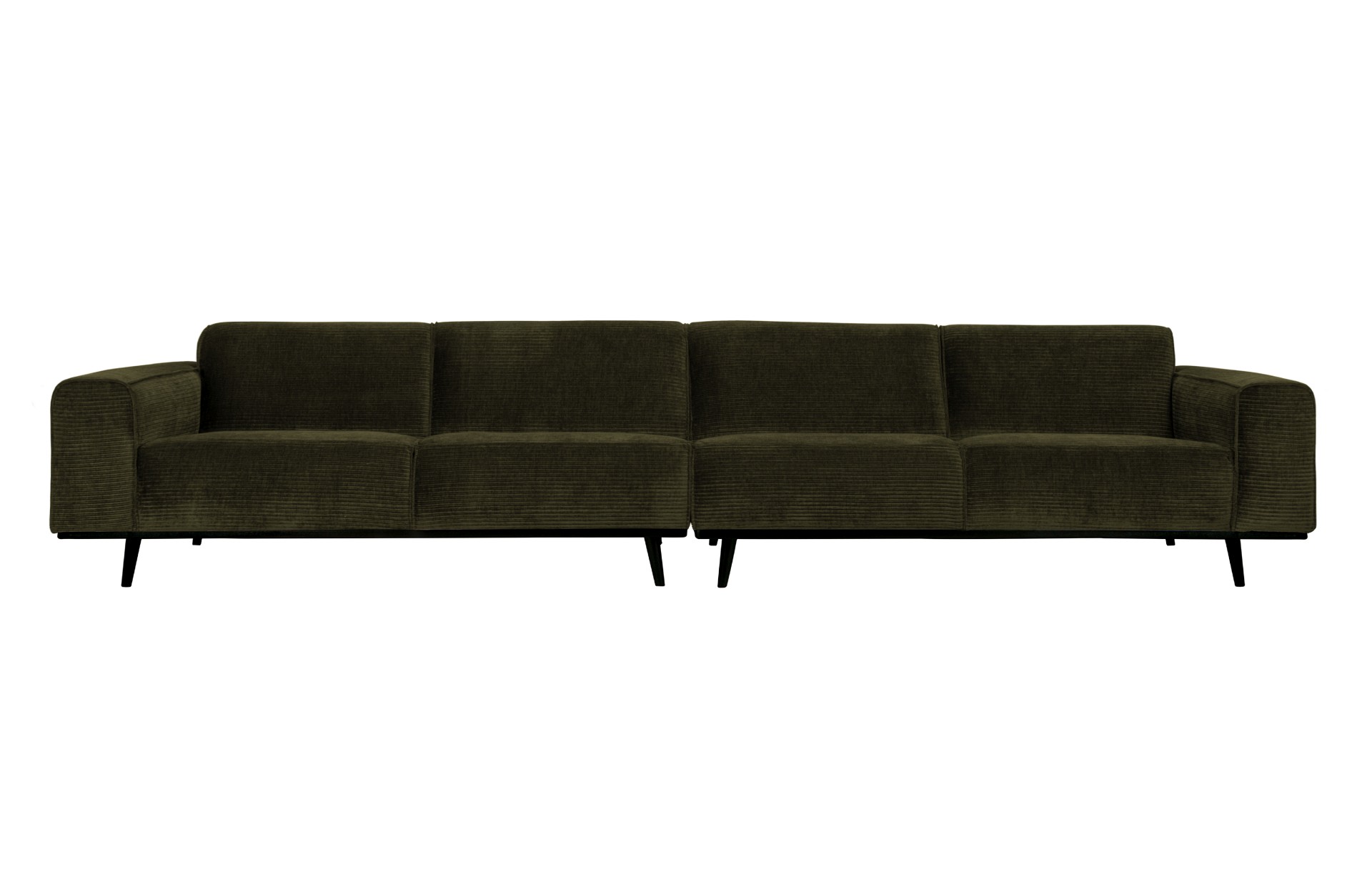 Sofa Statement XL aus gewebten Jacquard, Olive