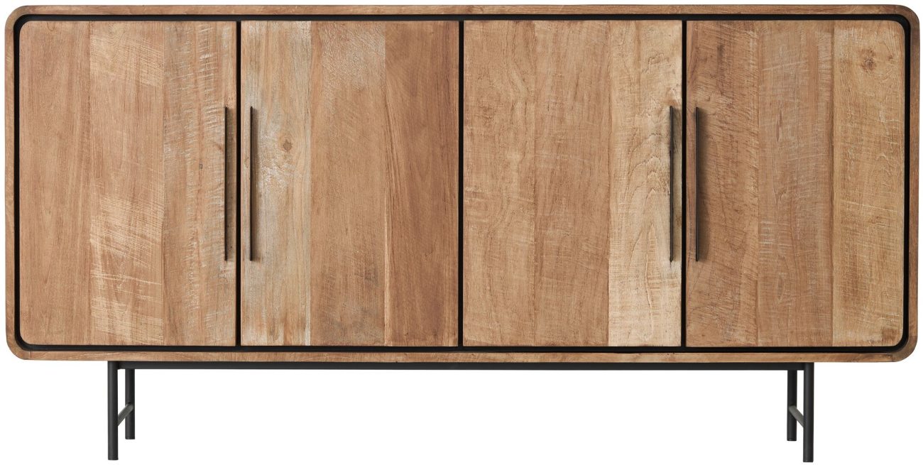 Sideboard Evo aus recyceltem Teakholz, 180 cm