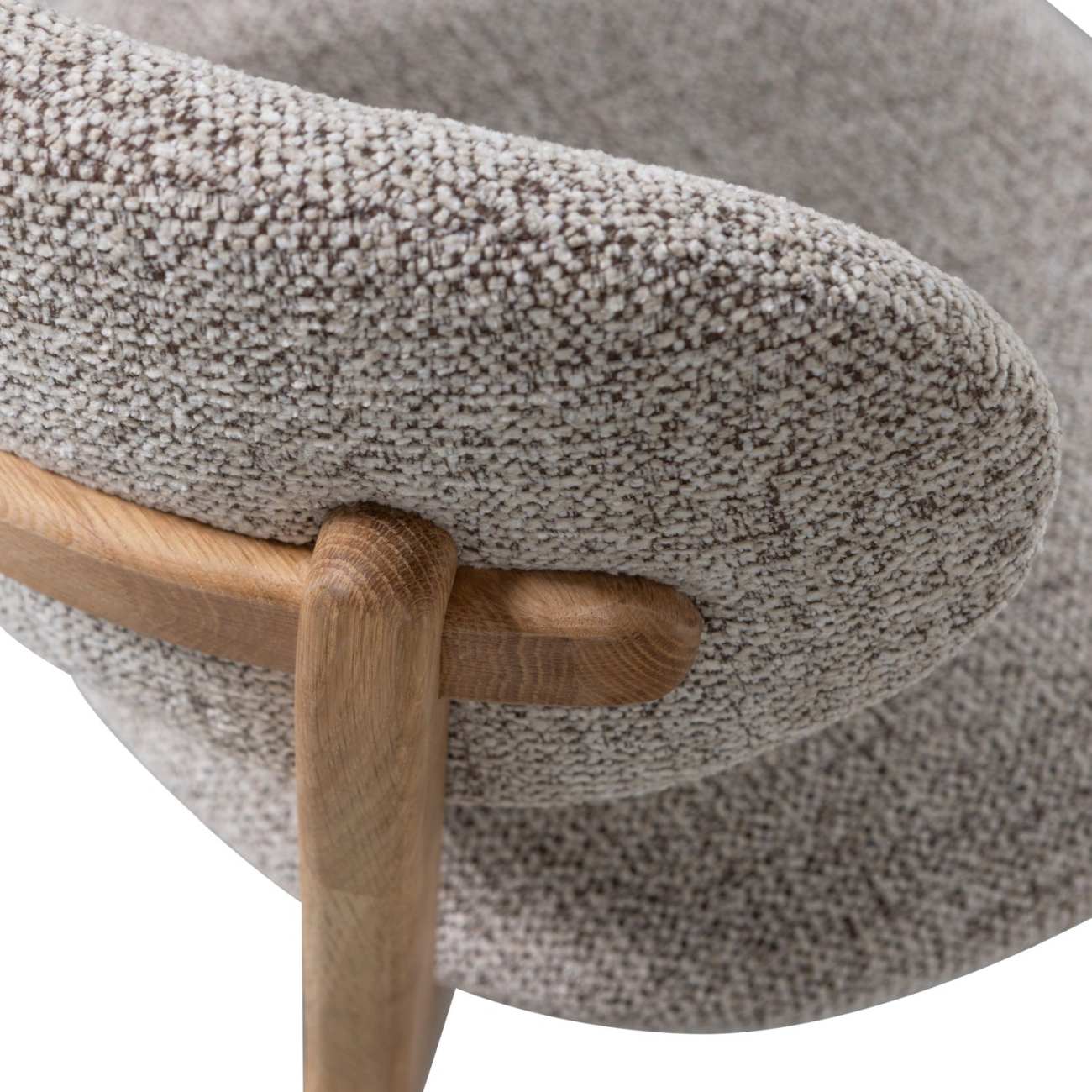 Esszimmerstuhl Udar aus Webstoff, Natur