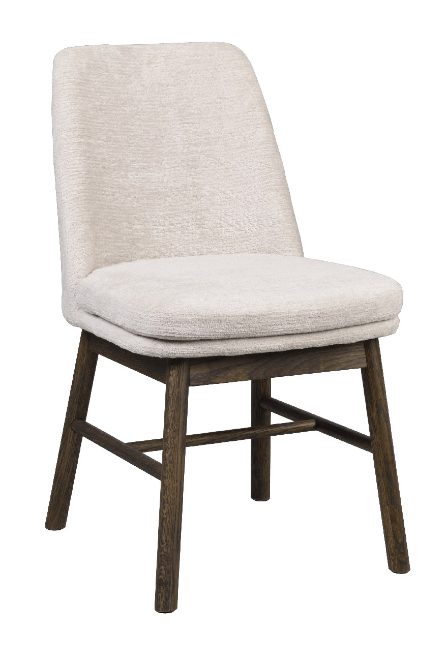 Stuhl Amesbury 2er Set Beige, Eiche braun