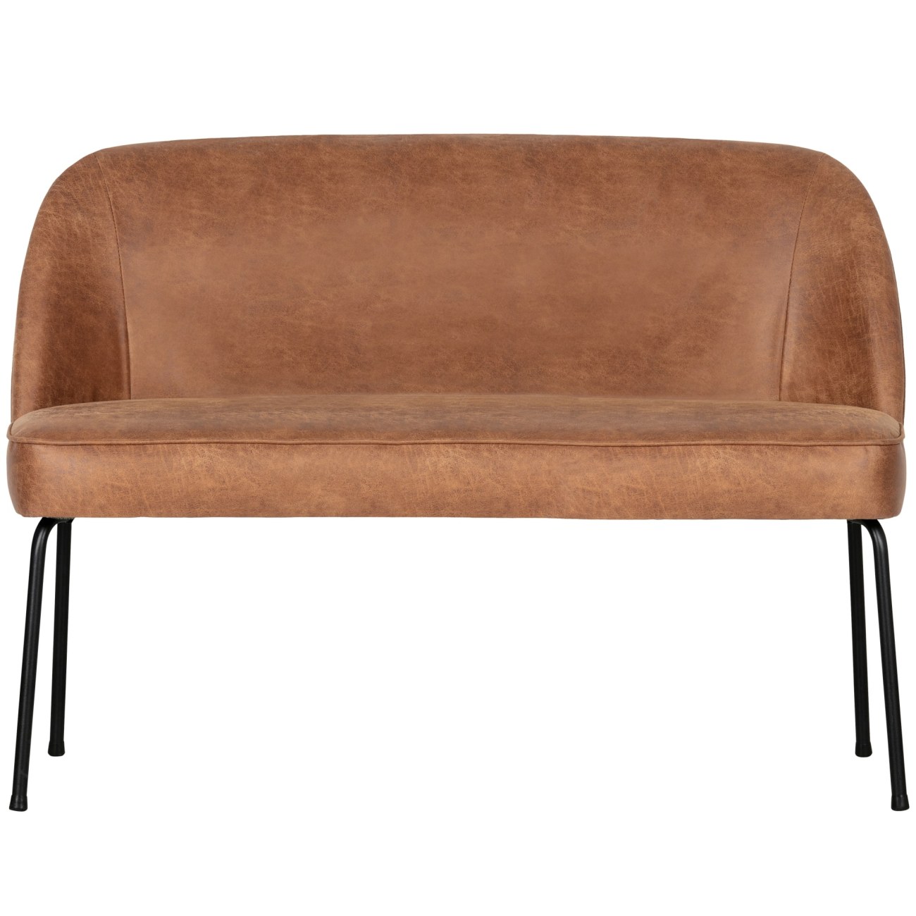 Bank Vogue aus Kunstleder 120 cm, Cognac