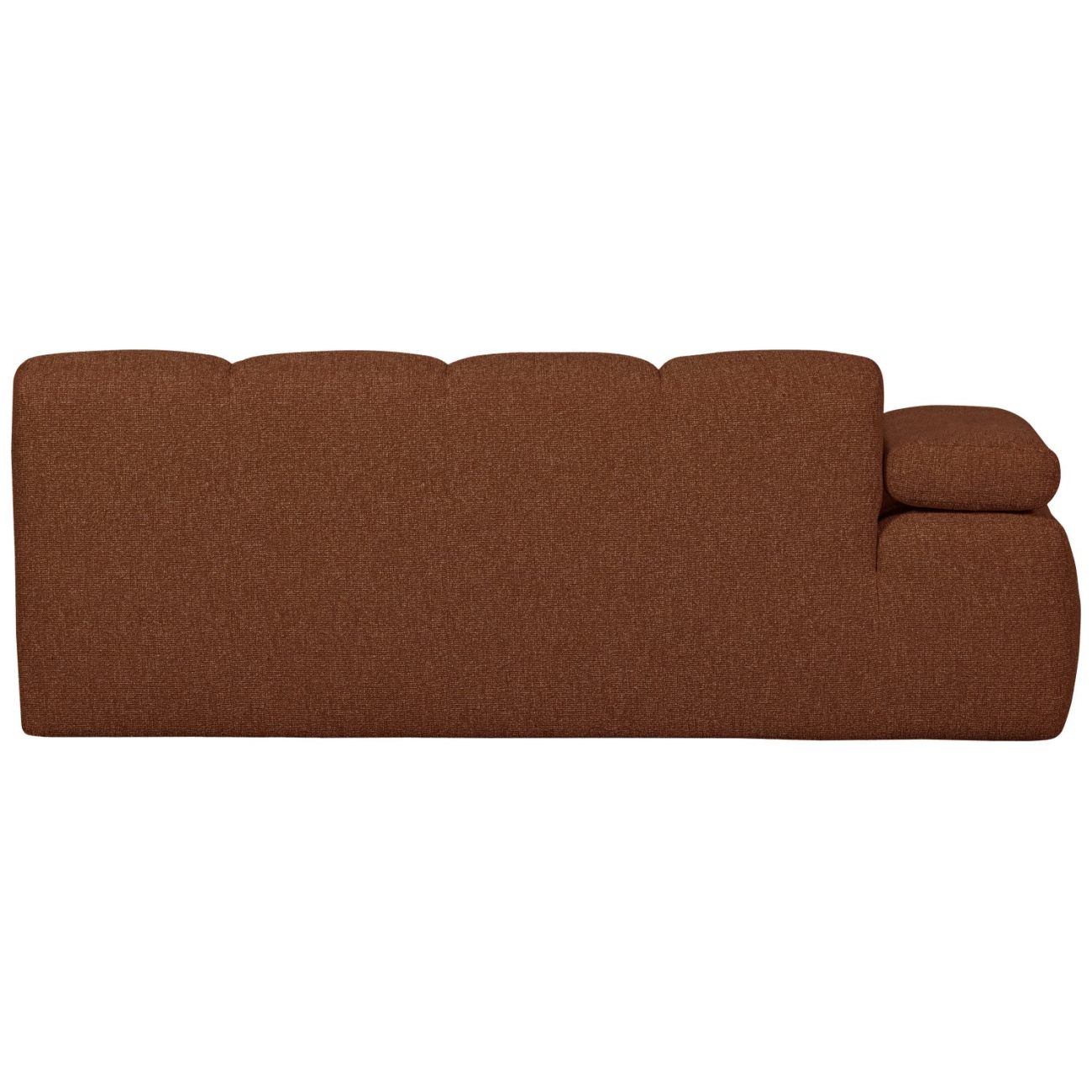 Modulsofa Mojo Boucle 2er Arm-Links, Rostbraun