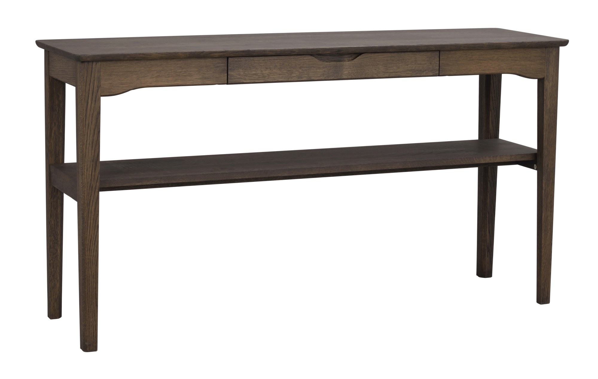 Konsole Markham mit Schublade, 140x40x75cm, Eiche Braun