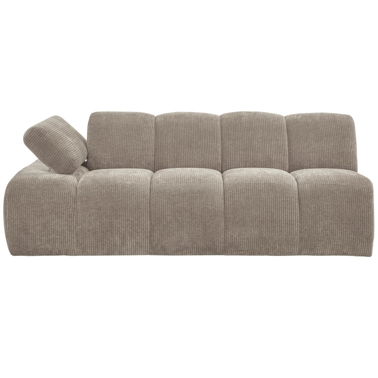 Modulsofa Mojo Flachcord 2er Arm-Links, Sand