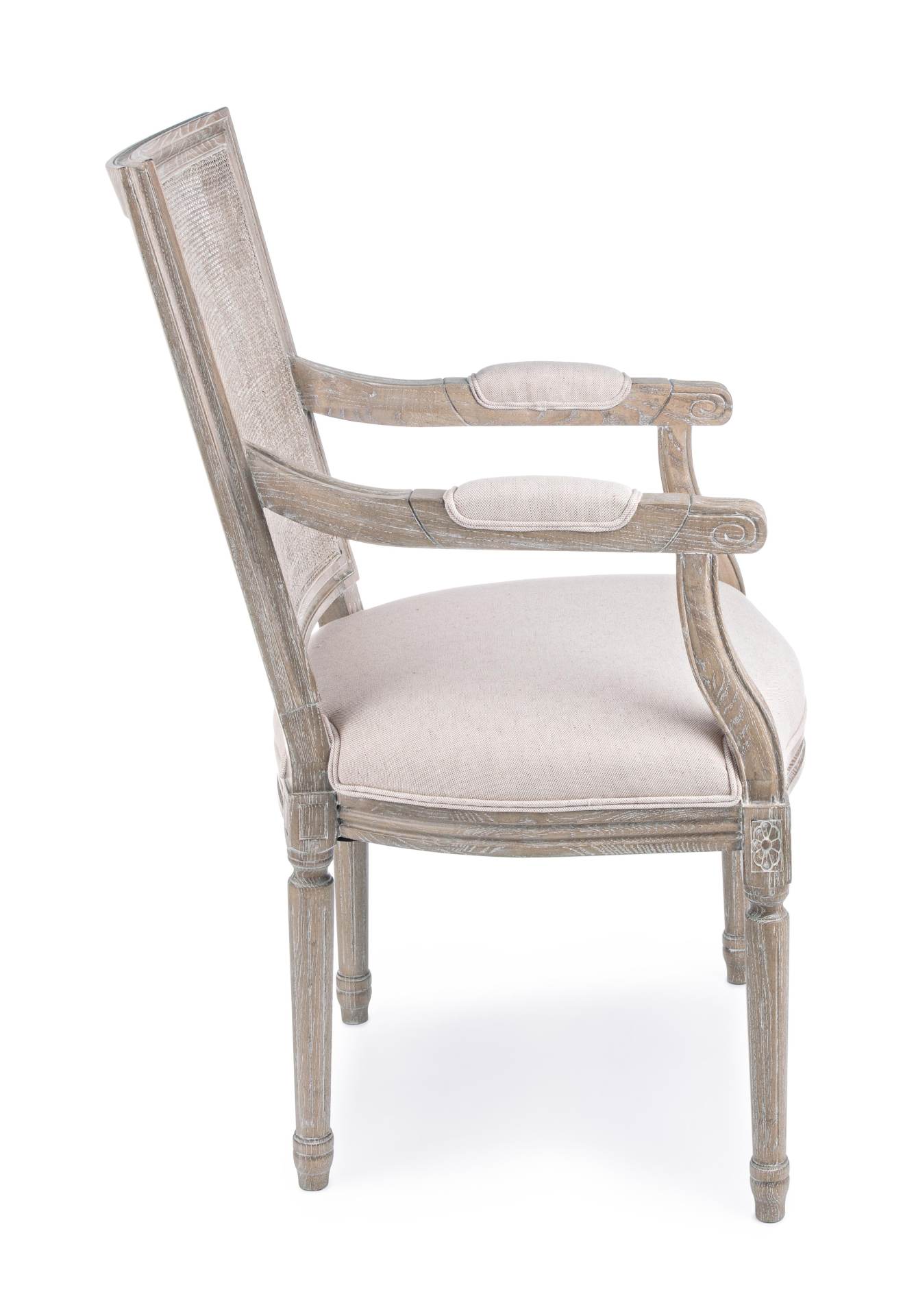 Stuhl Liliane mit Armlehne, Beige