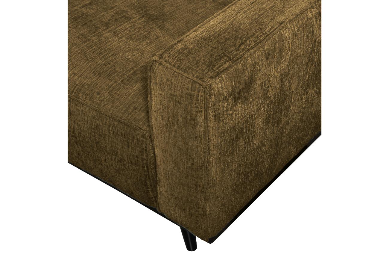 Sofa Statement aus Struktursamt 230 cm, Brass