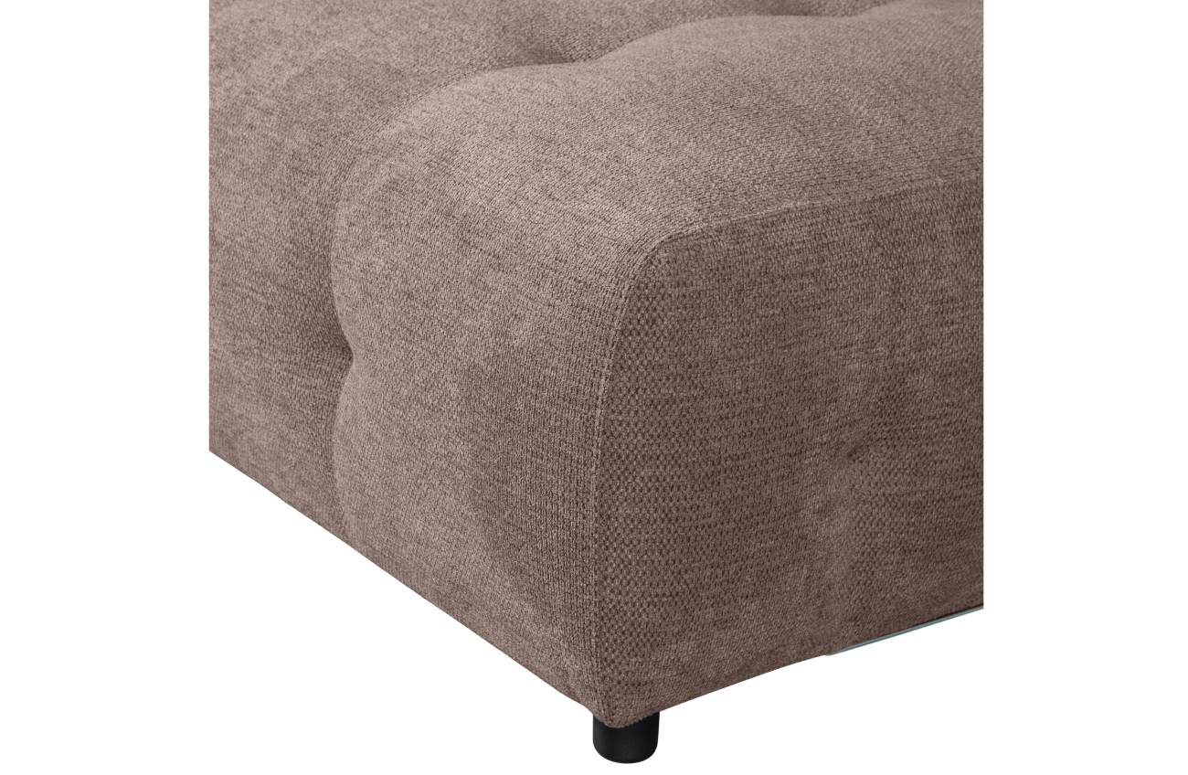 Modulsofa Louis aus Chenille Links, Braun