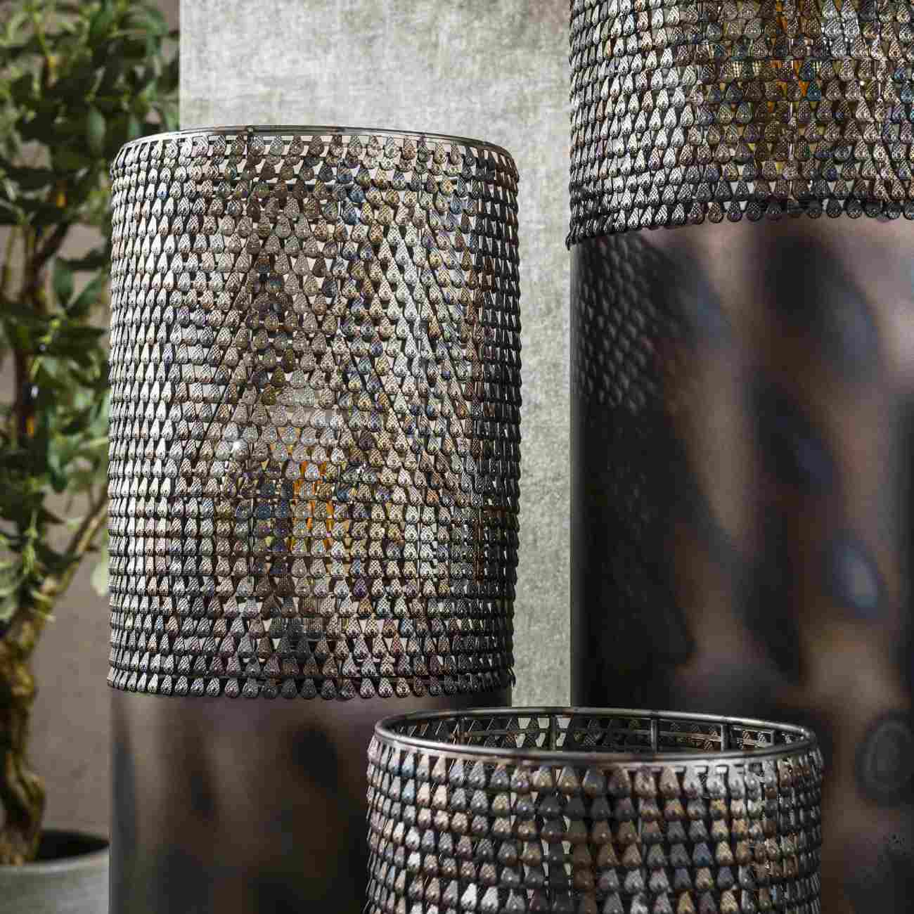 Stehleuchte Crocodi - Metall Schwarzbraun gebrannt, inkl. LED, 120 cm