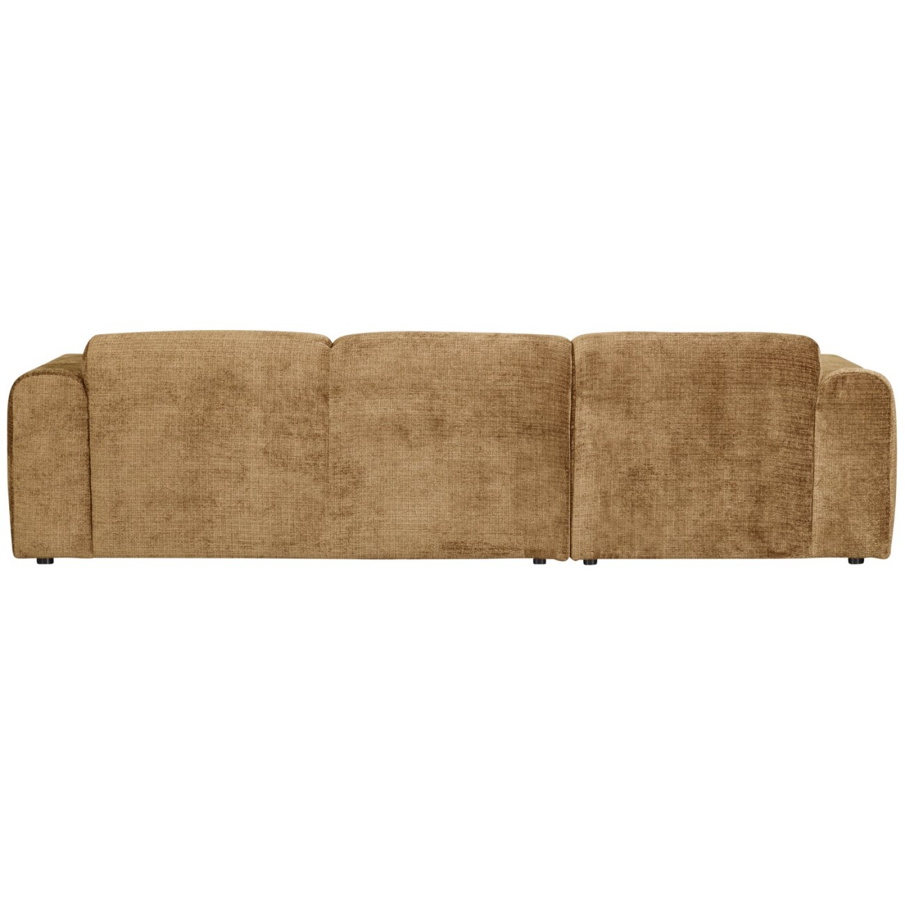 Chaiselongue Cloud aus Chenille-Stoff Links, Honiggelb