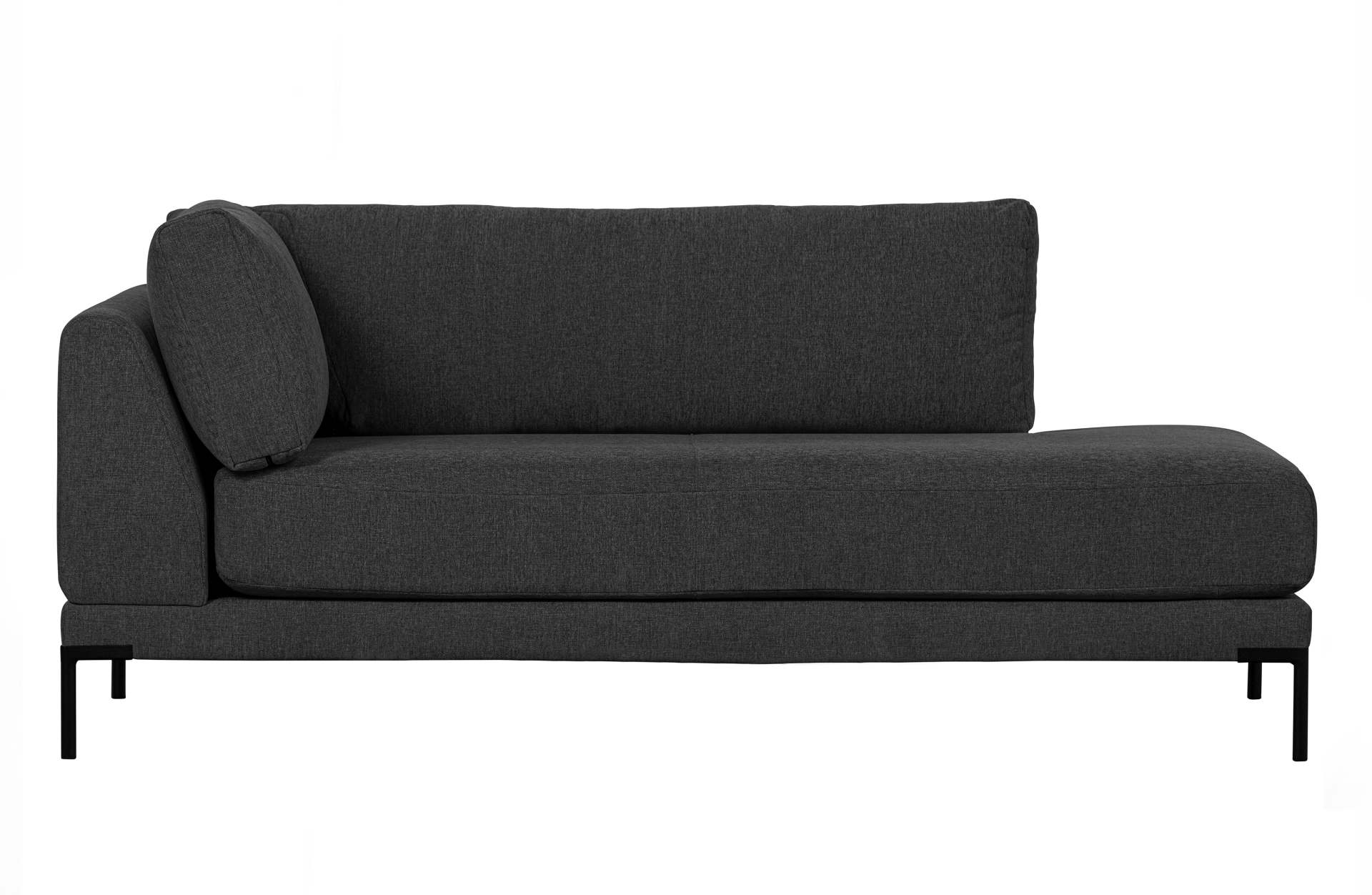 Modulsofa Couple Lounge Element Rechts, Dunkelgrau