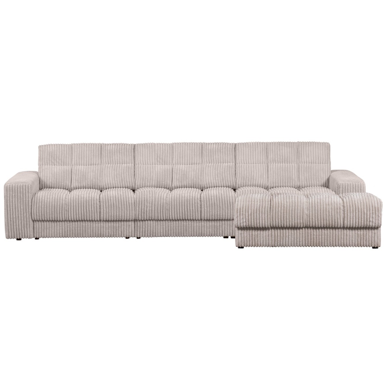 Chaiselongue Date mit Cordbezug Rechts, Natur