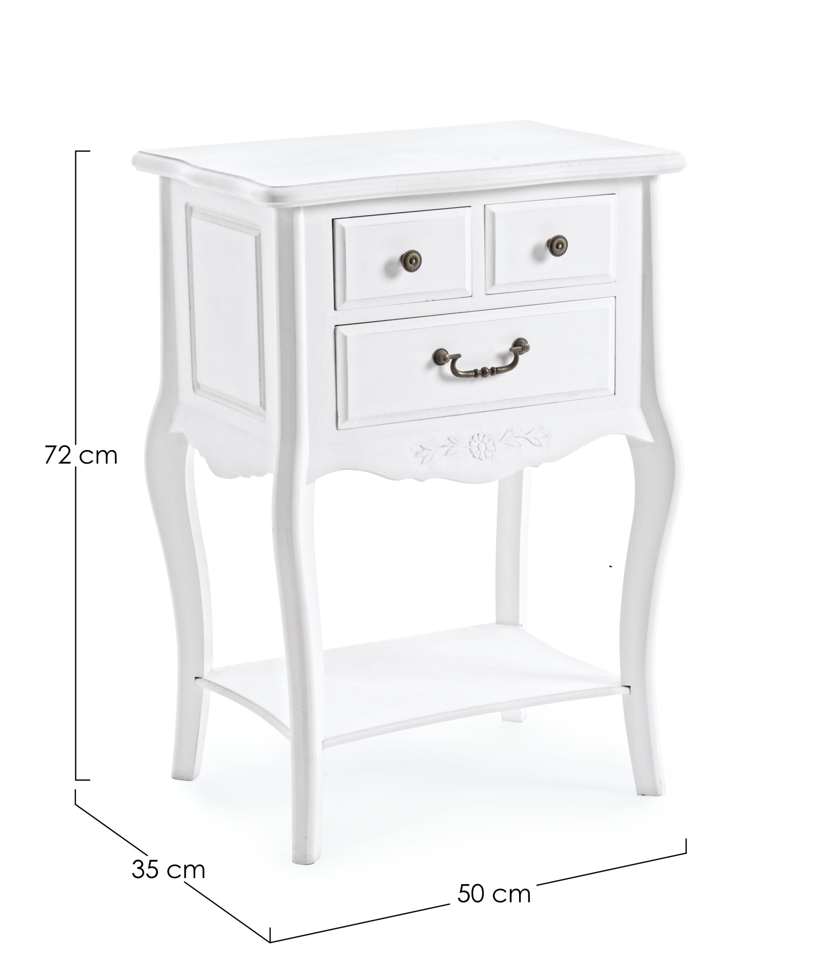 Nachttisch Daisy aus MDF, 50 cm