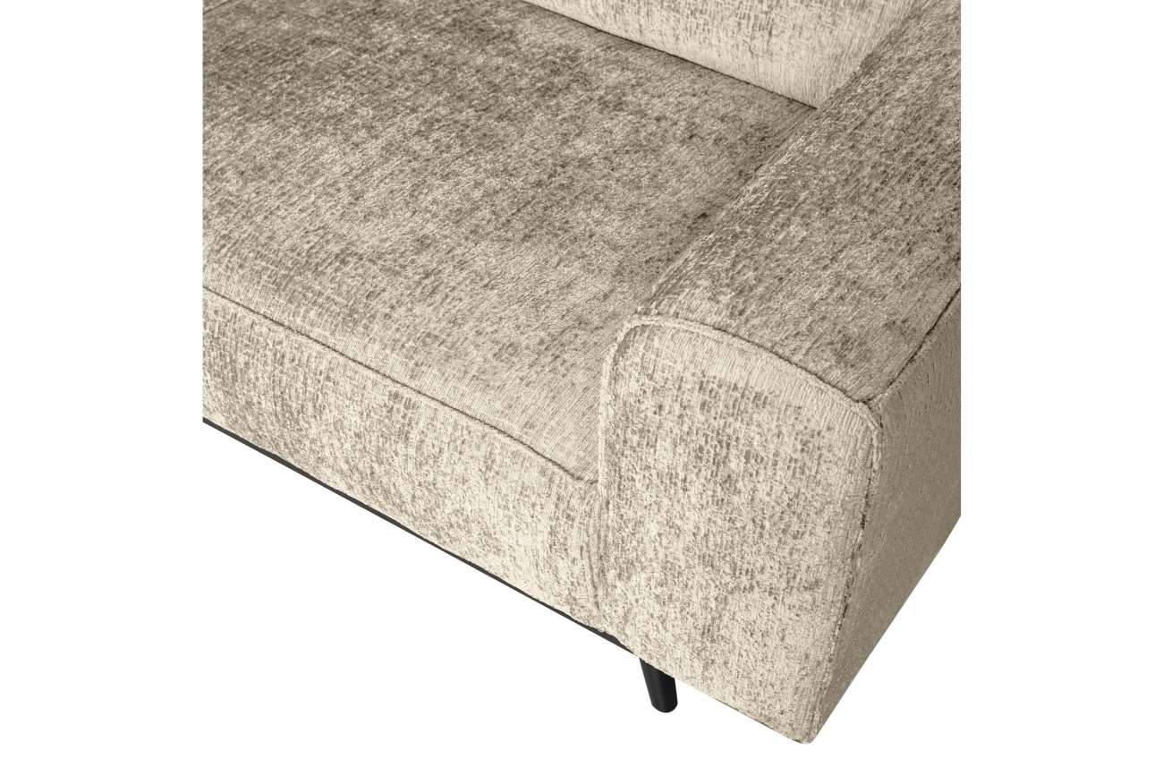 Ecksofa Statement aus Struktursamt Links, Wheatfield