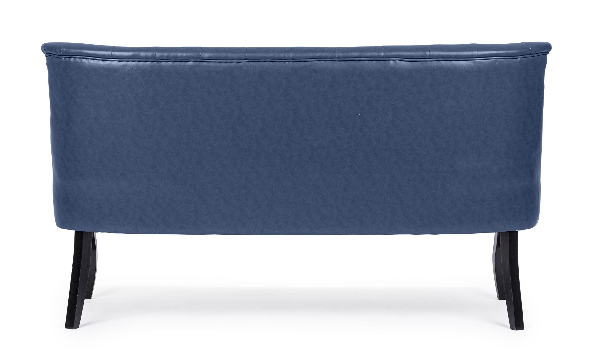 2-Sitzer Sofa Batilda aus Kunstleder, Blau