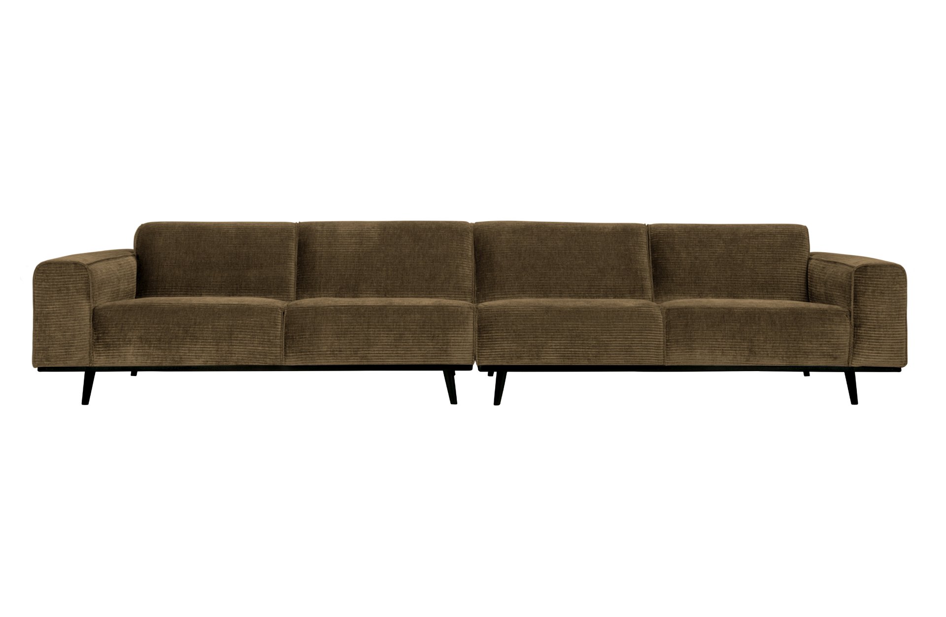 Sofa Statement XL aus gewebten Jacquard, Braun