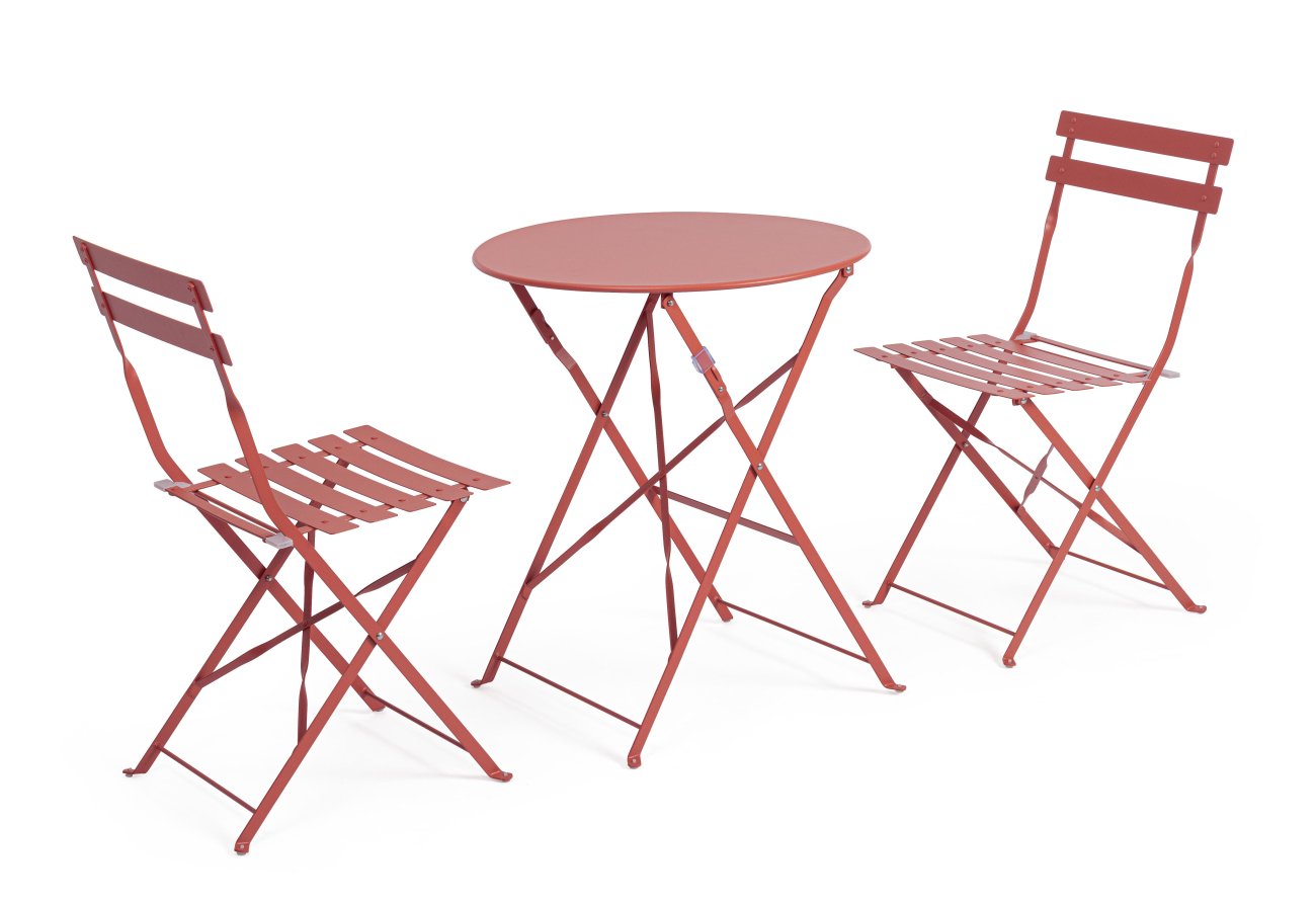Garten-Set Austin, Stühle & Tisch, Terrakotta