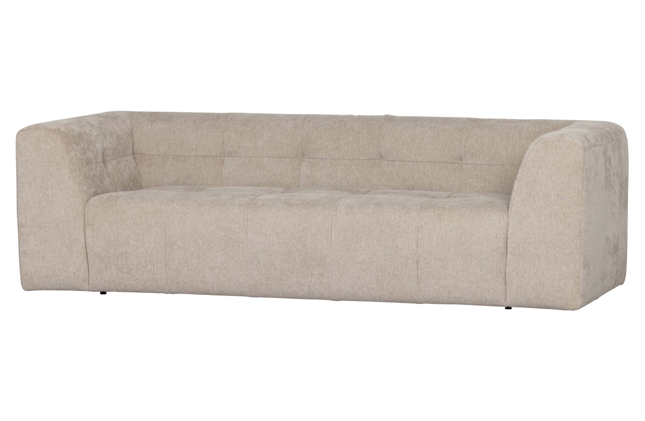 Sofa Grid aus Chenille-Gewebe, Beige