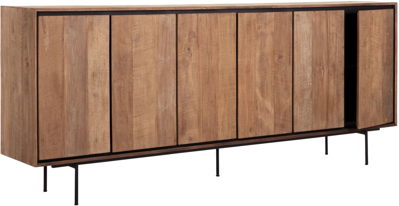 Sideboard Metropole aus recyceltem Teakholz, 220 cm