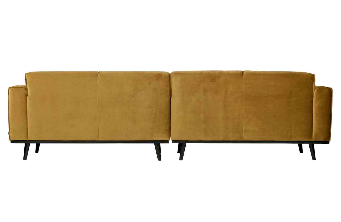 Bigsofa Statement Samt, 280cm Honig Gelb