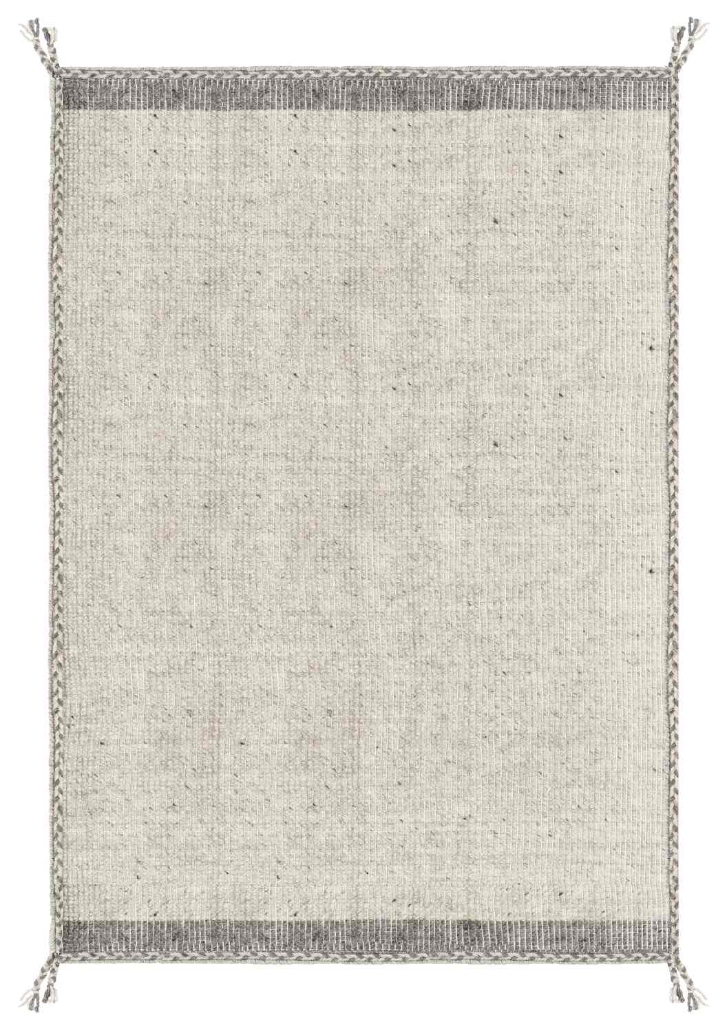 Teppich Chathu aus Baumwolle Beige, 160x230 cm