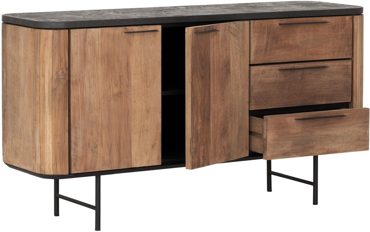 Sideboard Soho aus recyceltem Teakholz, 160 cm