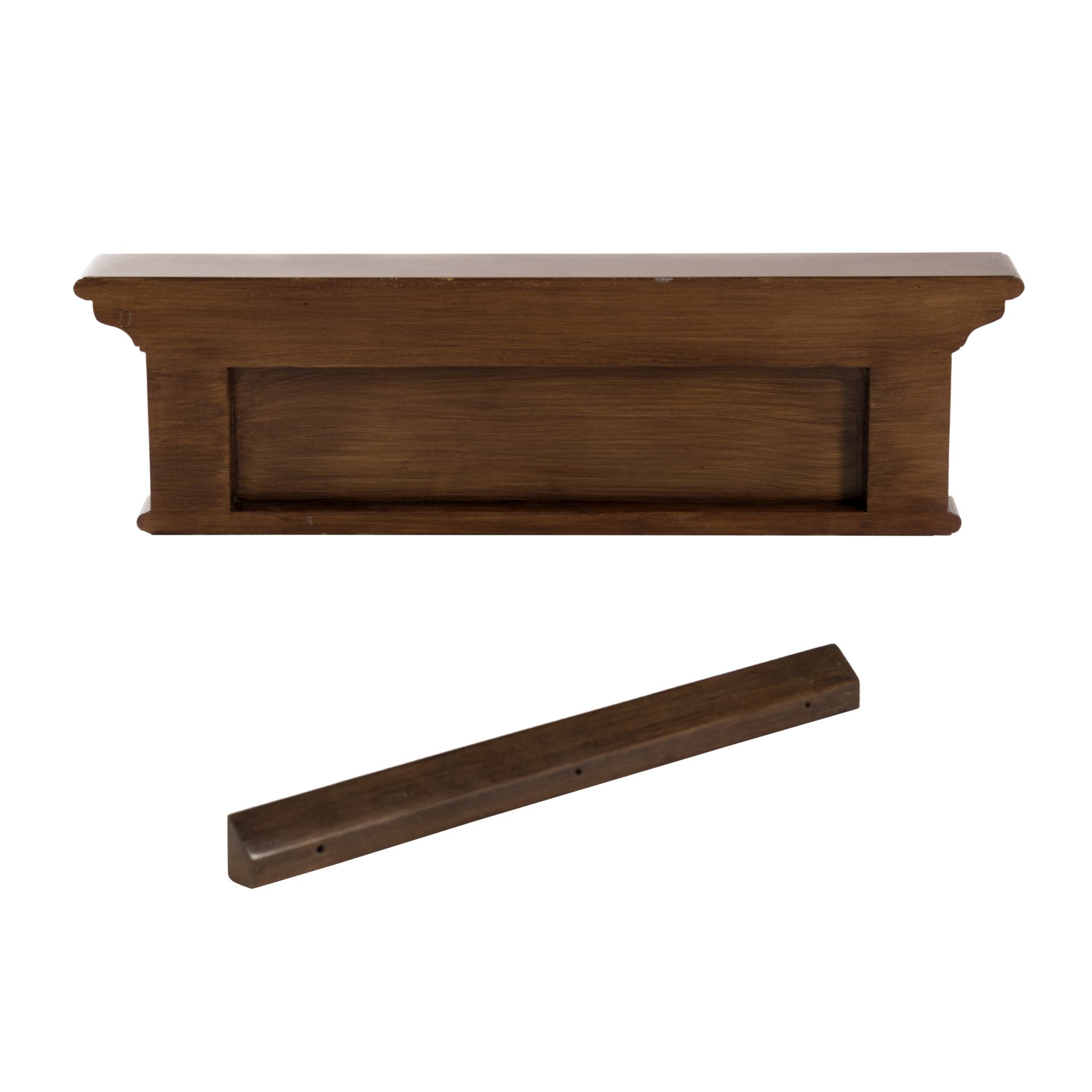 Wandgarderobe Halifax mit 4 Haken, Dunkelbraun