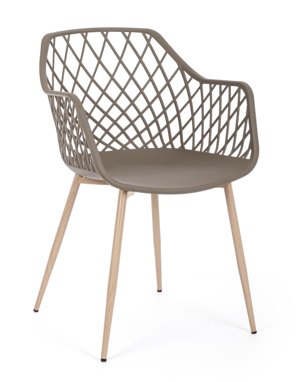 Stuhl Optik 4er-Set, Taupe