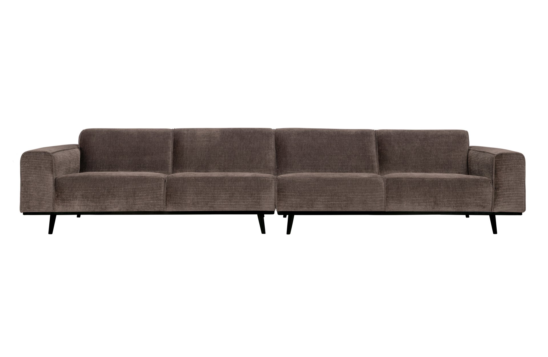 Sofa Statement XL aus gewebten Jacquard, Taupe