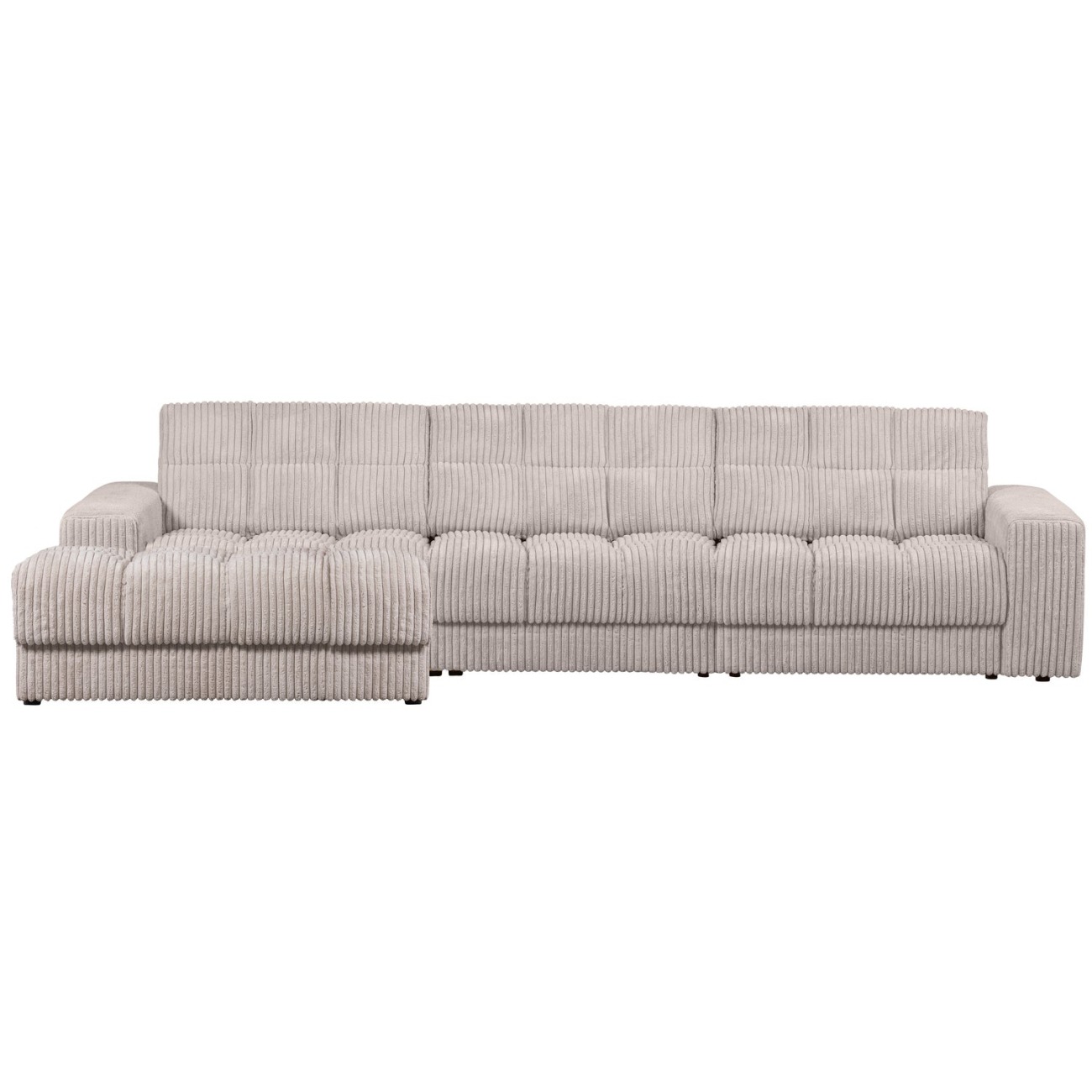 Chaiselongue Date mit Cordbezug Links, Natur