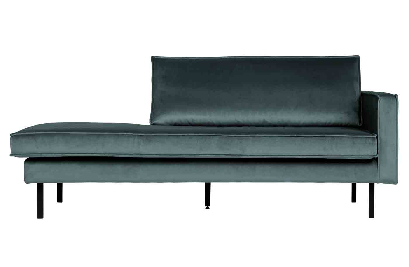 Recamiere Rodeo Daybed Samt, rechts Teal