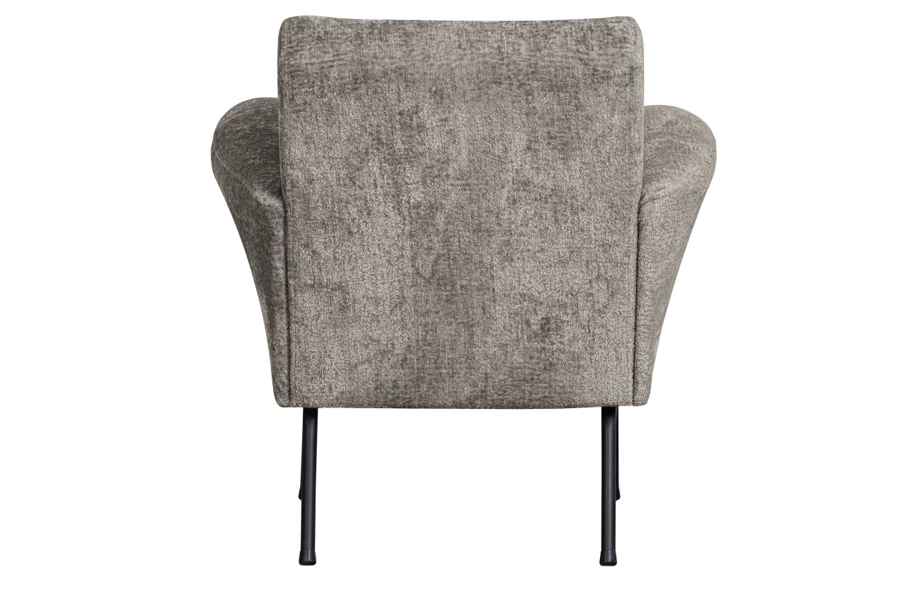 Sessel Muse aus Webstoff, Taupe