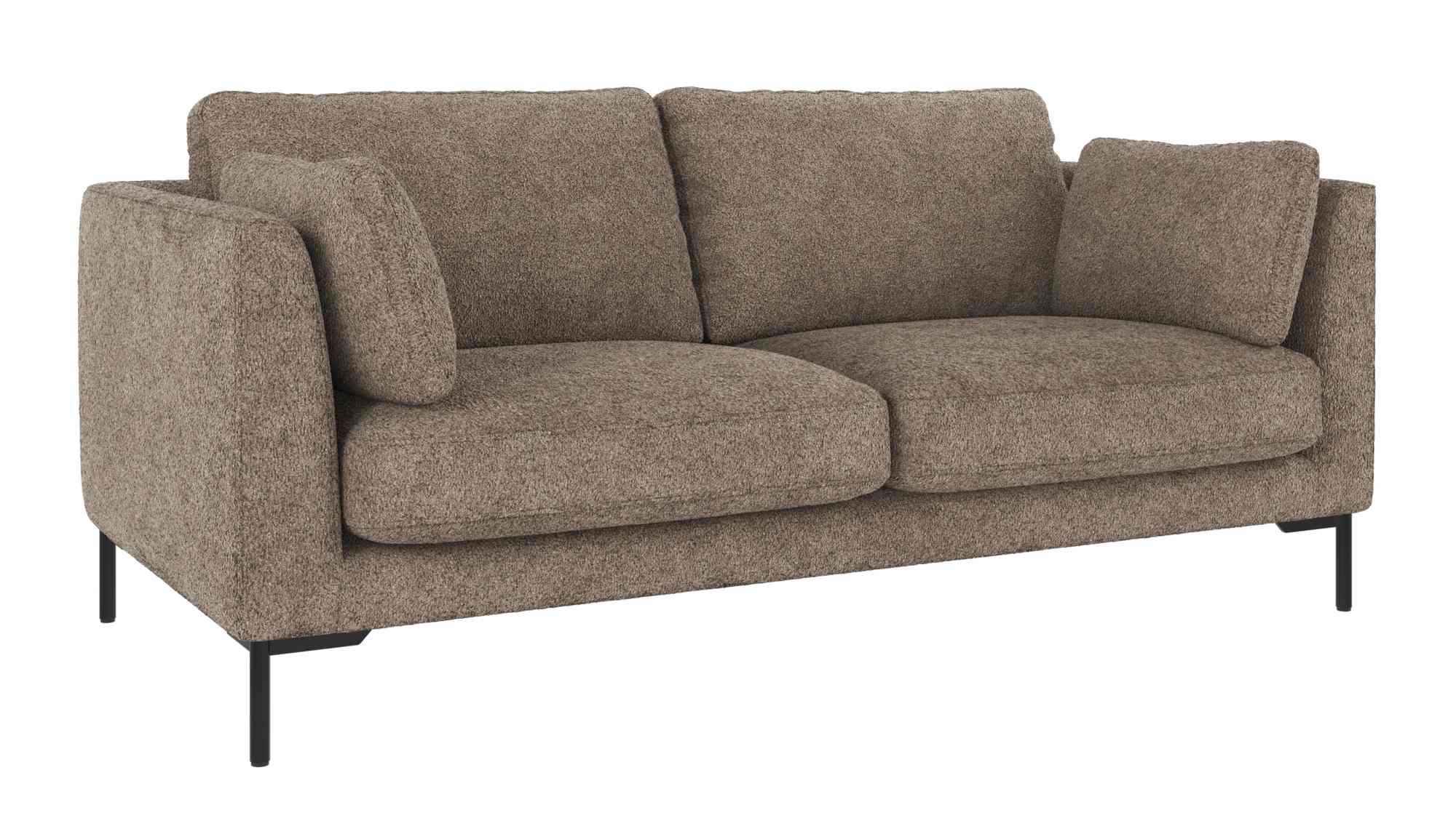 Sofa Corwin 2,5-Sitzer, Bezug Anna Dunkelbeige