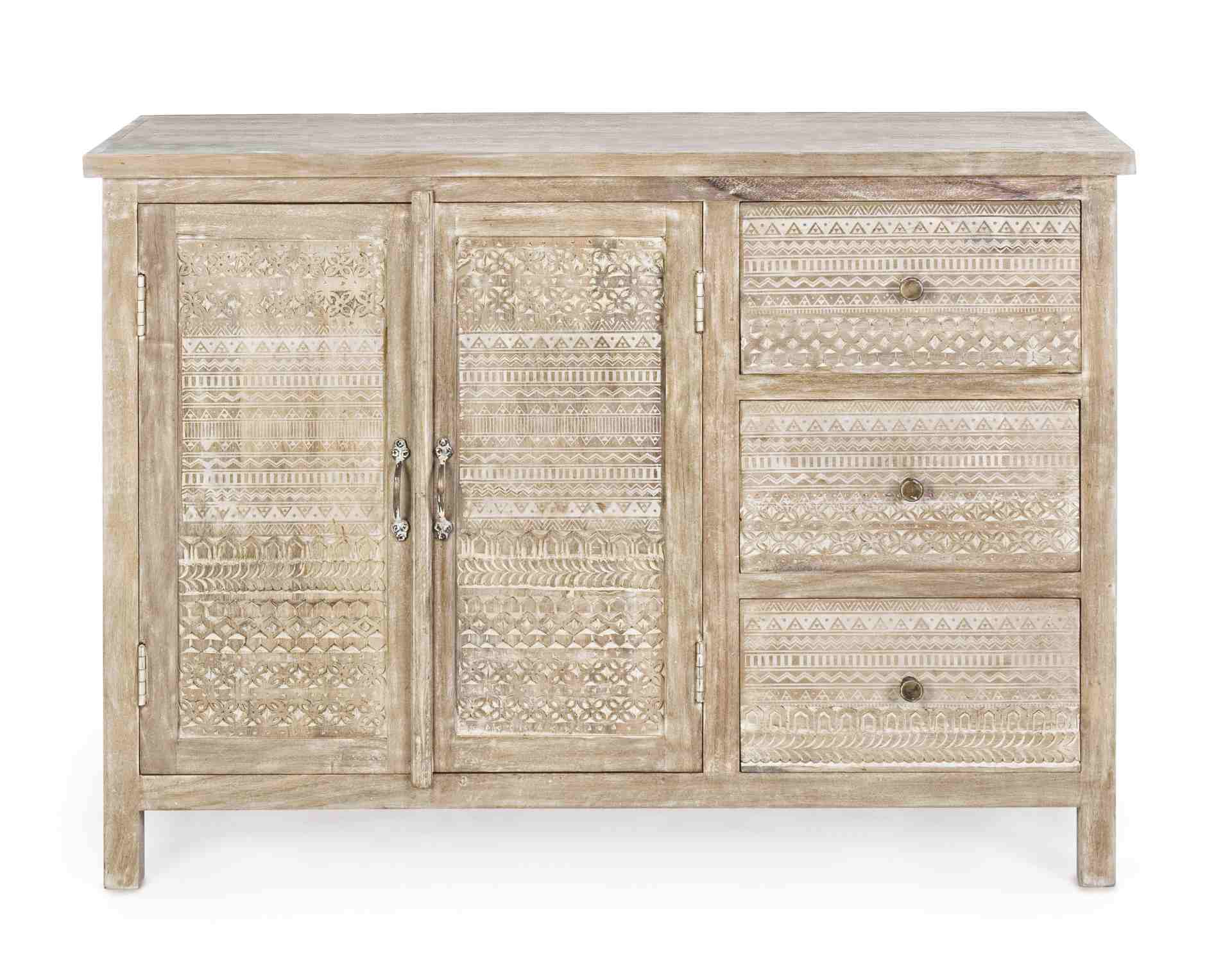 Sideboard Mayra aus Mangoholz, 110 cm