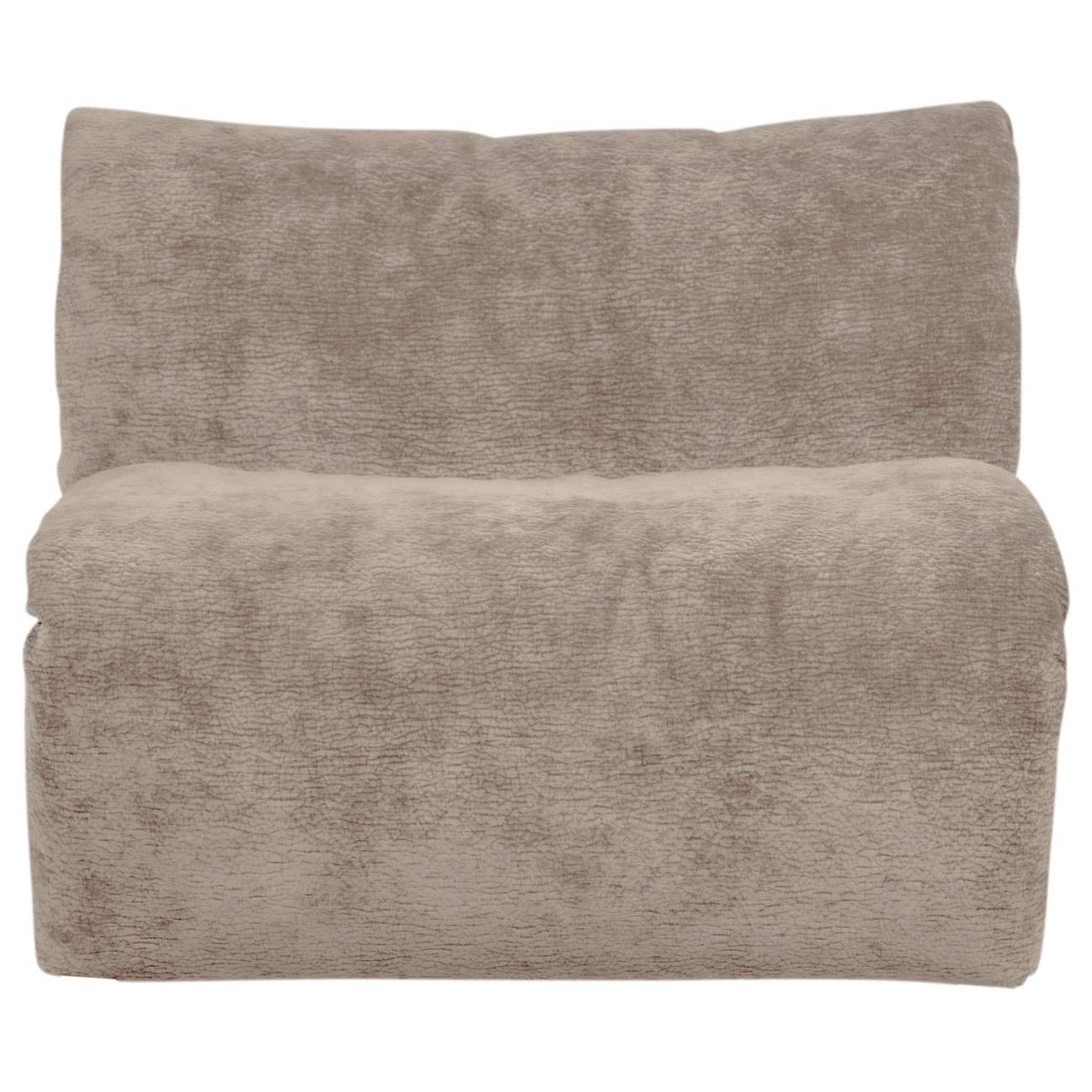 Sessel Baggy aus 3D-Chenille-Stoff, Sand