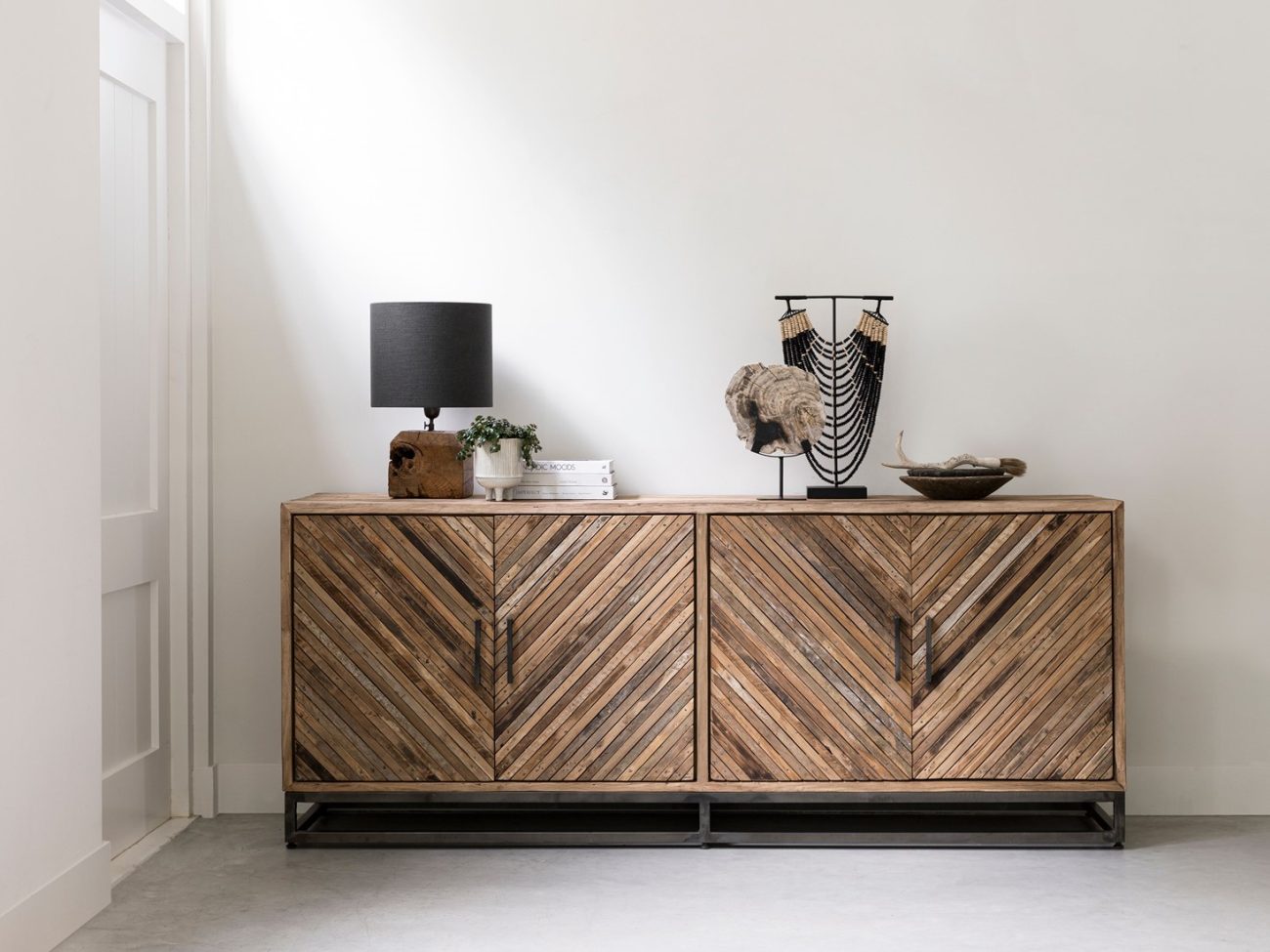 Sideboard Budapest aus Teakholz, 195 cm