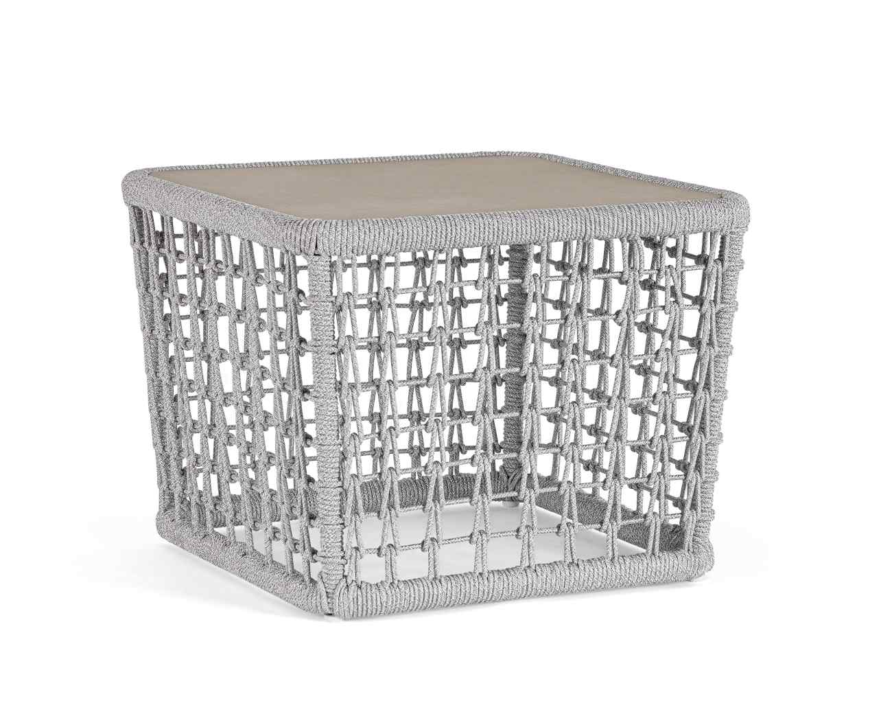 Gartencouchtisch Kollar aus Aluminium, Artic