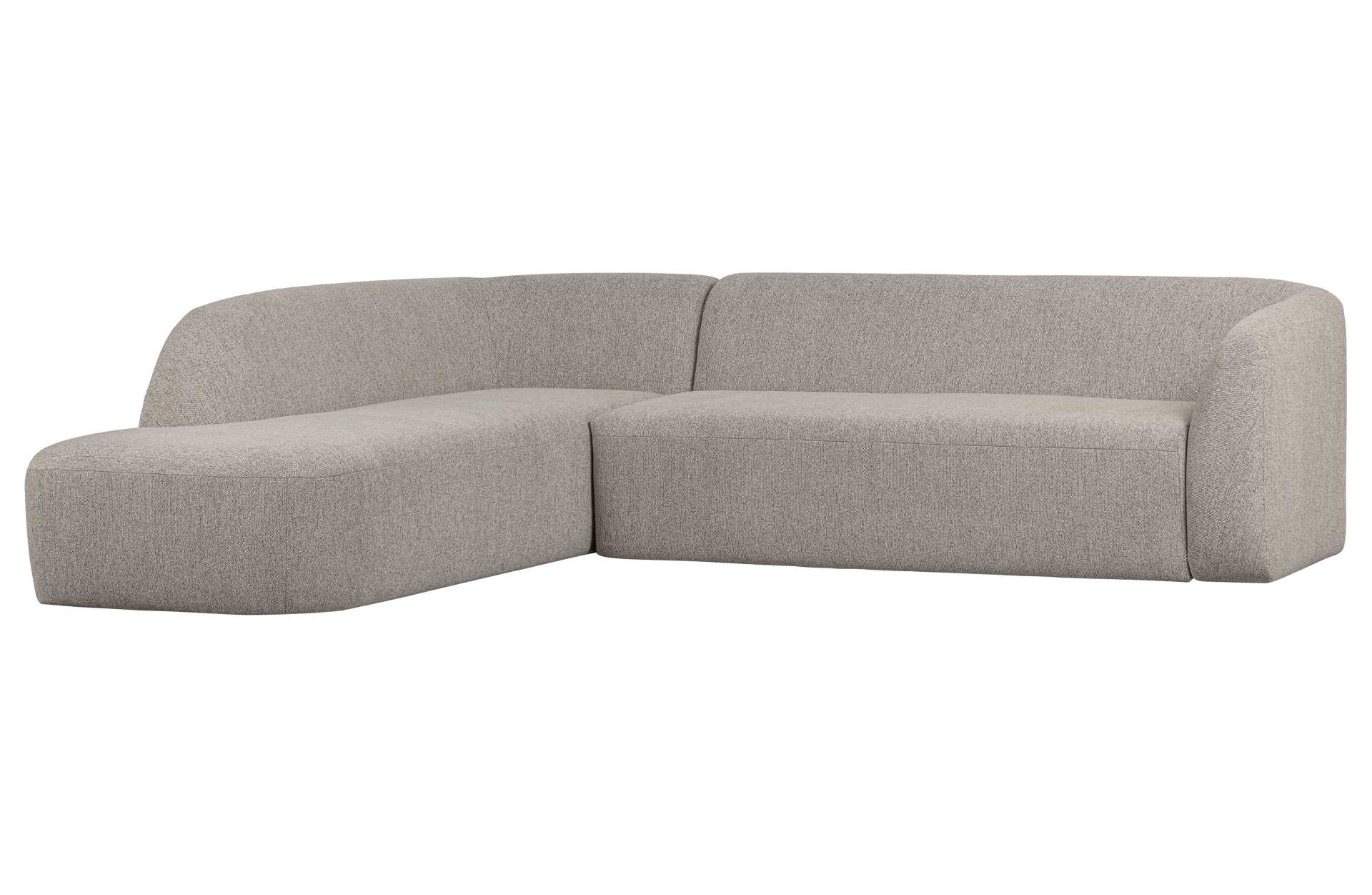 Ecksofa Sloping, Links, Hellgrau