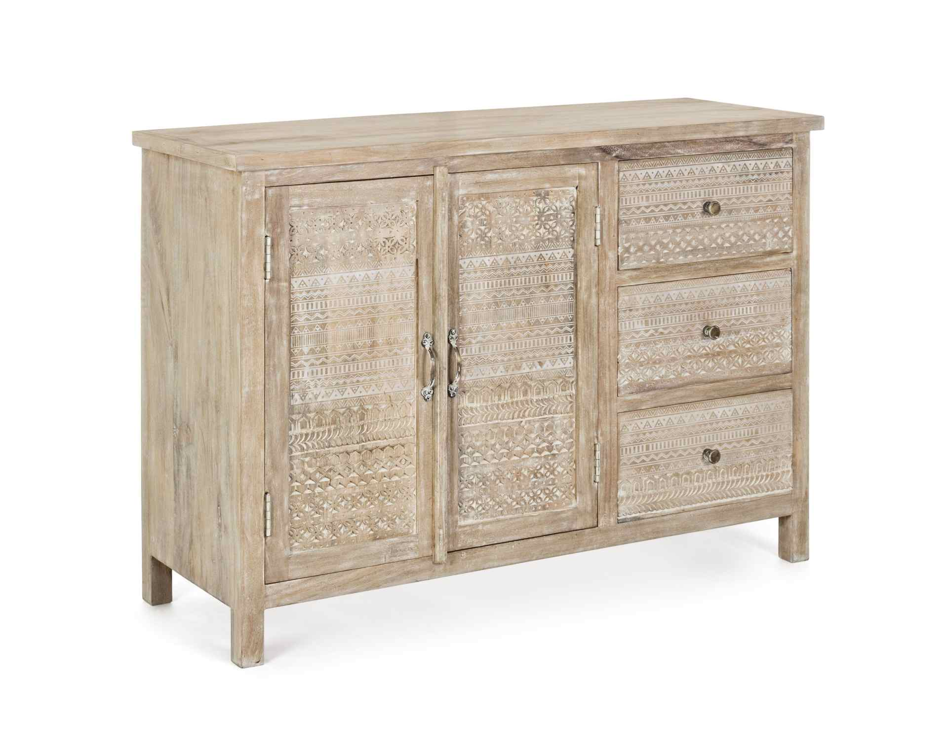 Sideboard Mayra aus Mangoholz, 110 cm