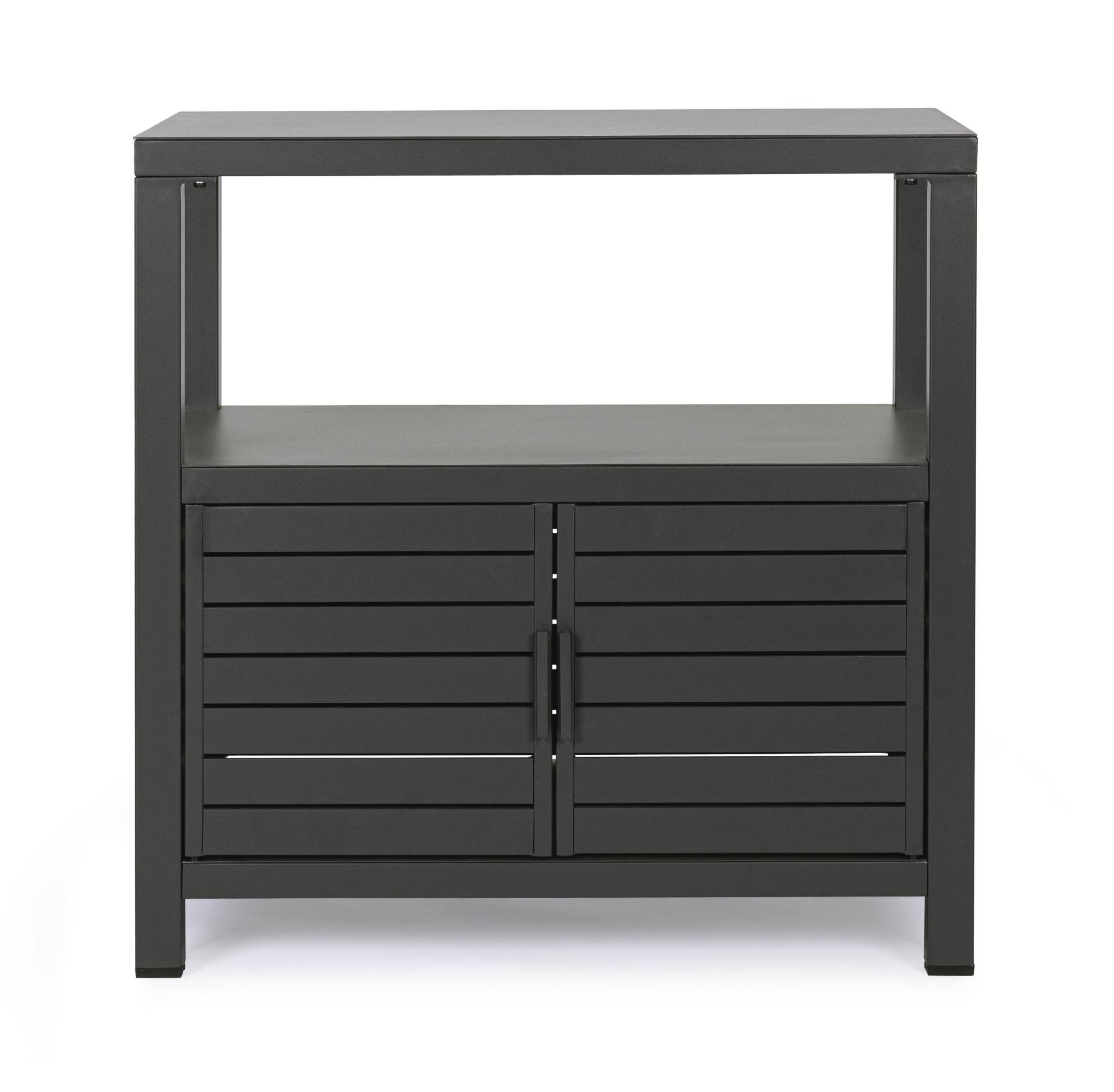 Outdoor-Kommode Atlantic aus Aluminium No.1, Anthrazit