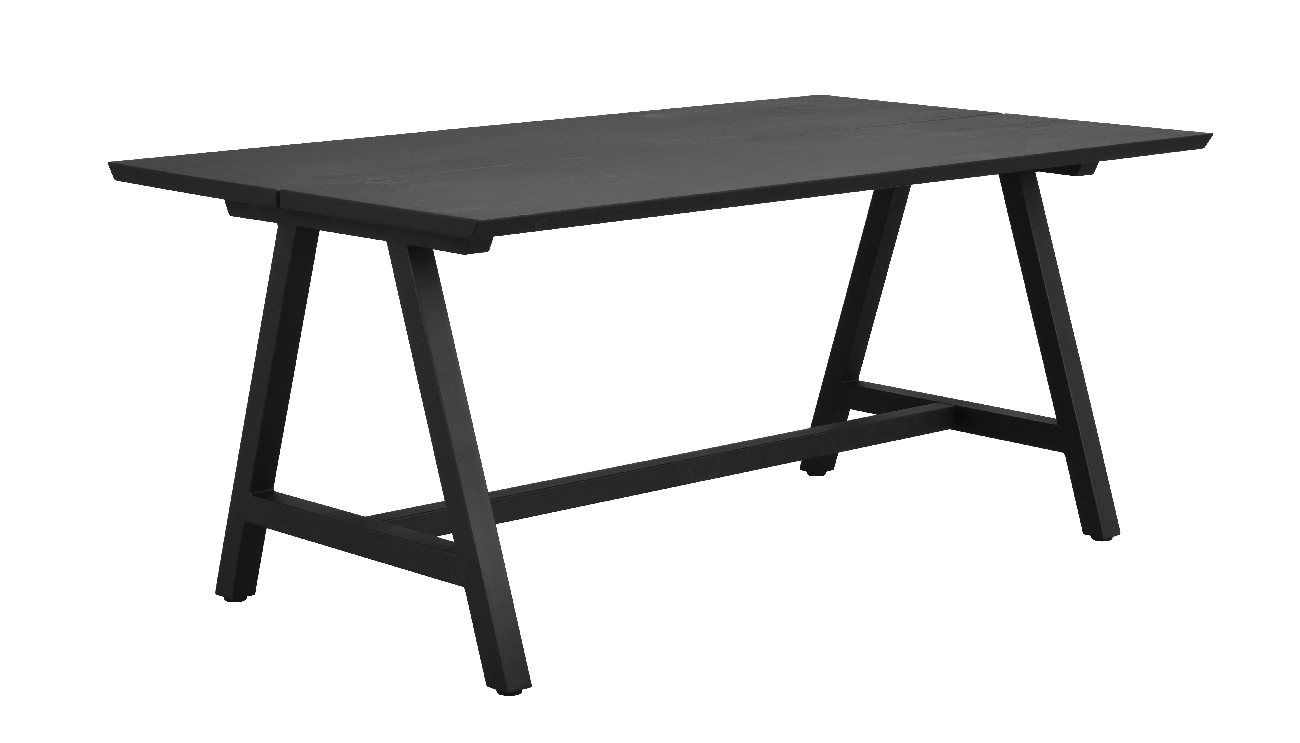 Esstisch Carradale A-Gestell Plus, Eiche Schwarz, 170x100cm