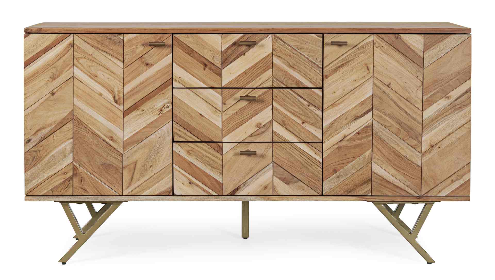 Sideboard Raida aus Akazienholz, 140 cm