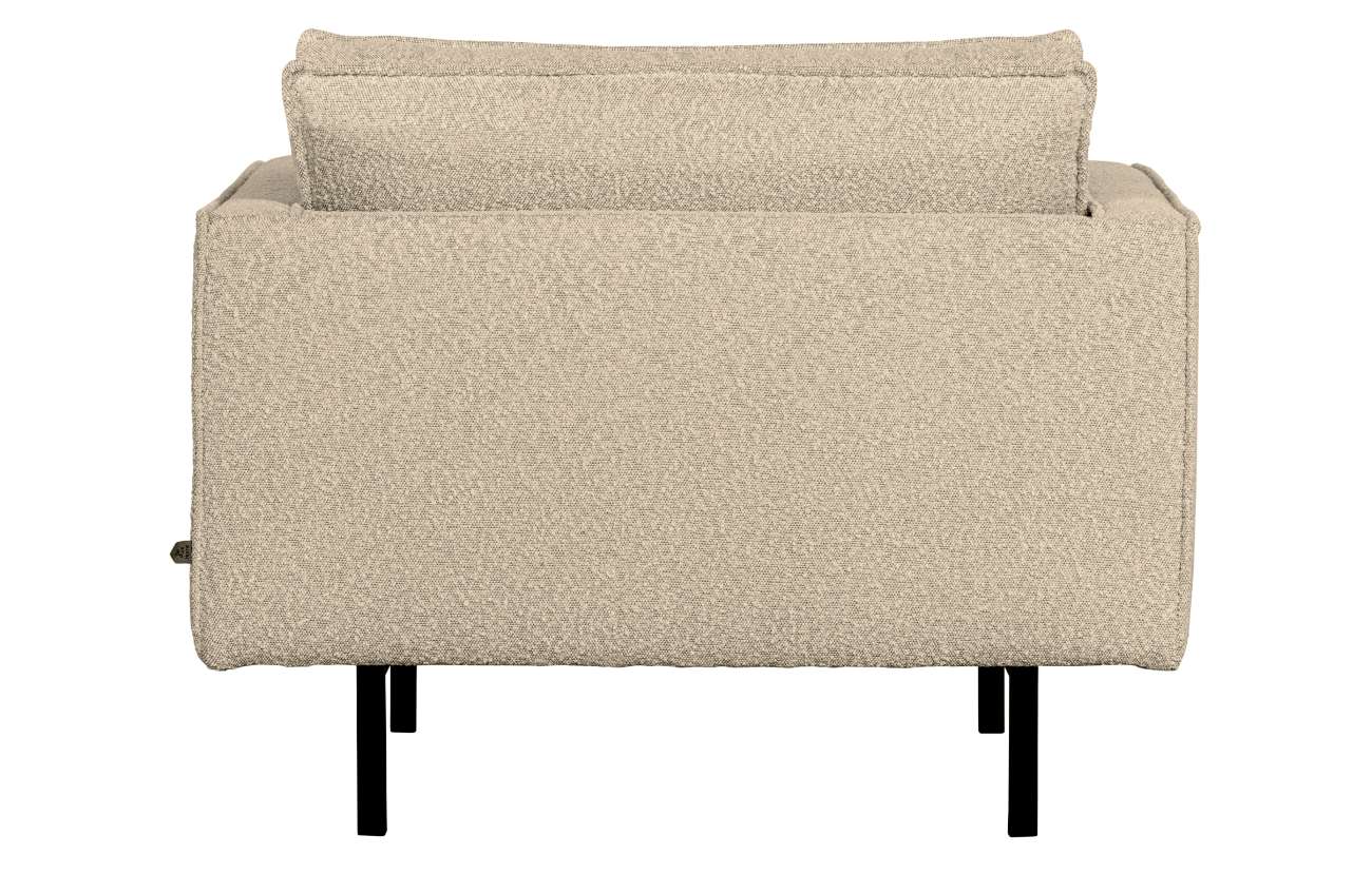 Sessel Rodeo aus Boucle-Stoff, Beige