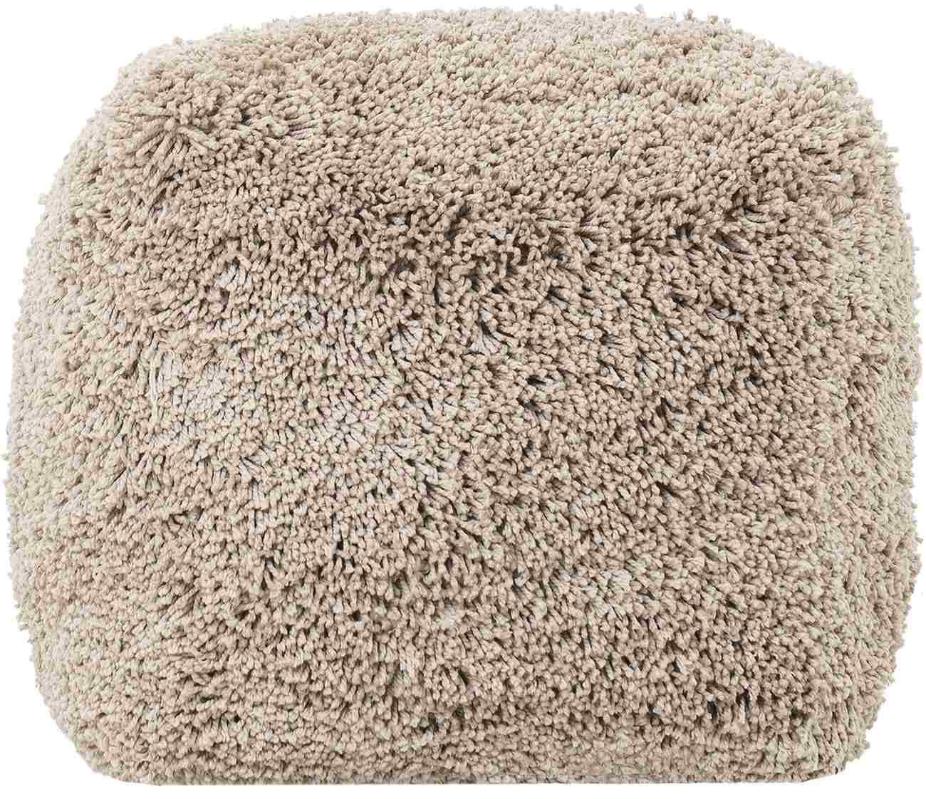 Pouf Celeste aus Stoff, Taupe