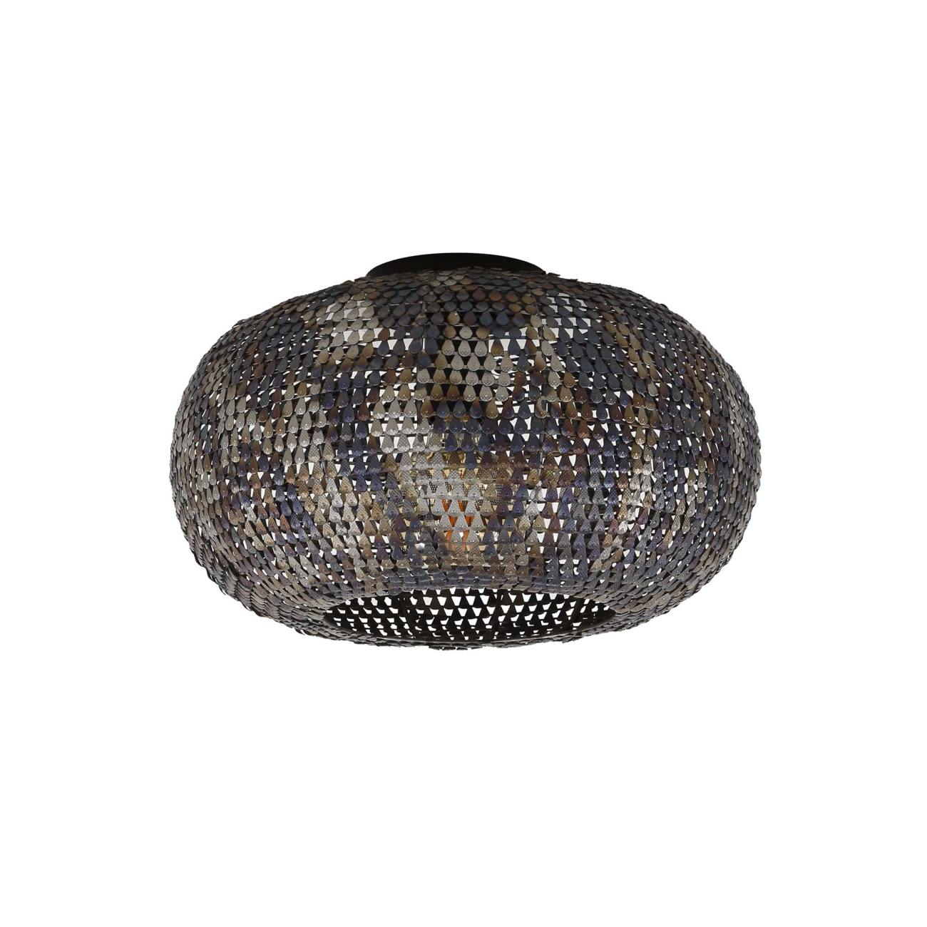 Deckenleuchte Crocodi - Metall Schwarzbraun, Ø 40 cm, inkl. LED Deckenleuchte Crocodi - Metall Schwarzbraun, Ø 40 cm, inkl. LED