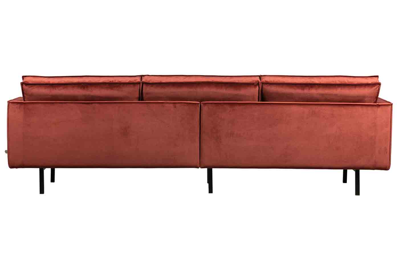 Rodeo Sofa 3-Sitzer Samt, Rot