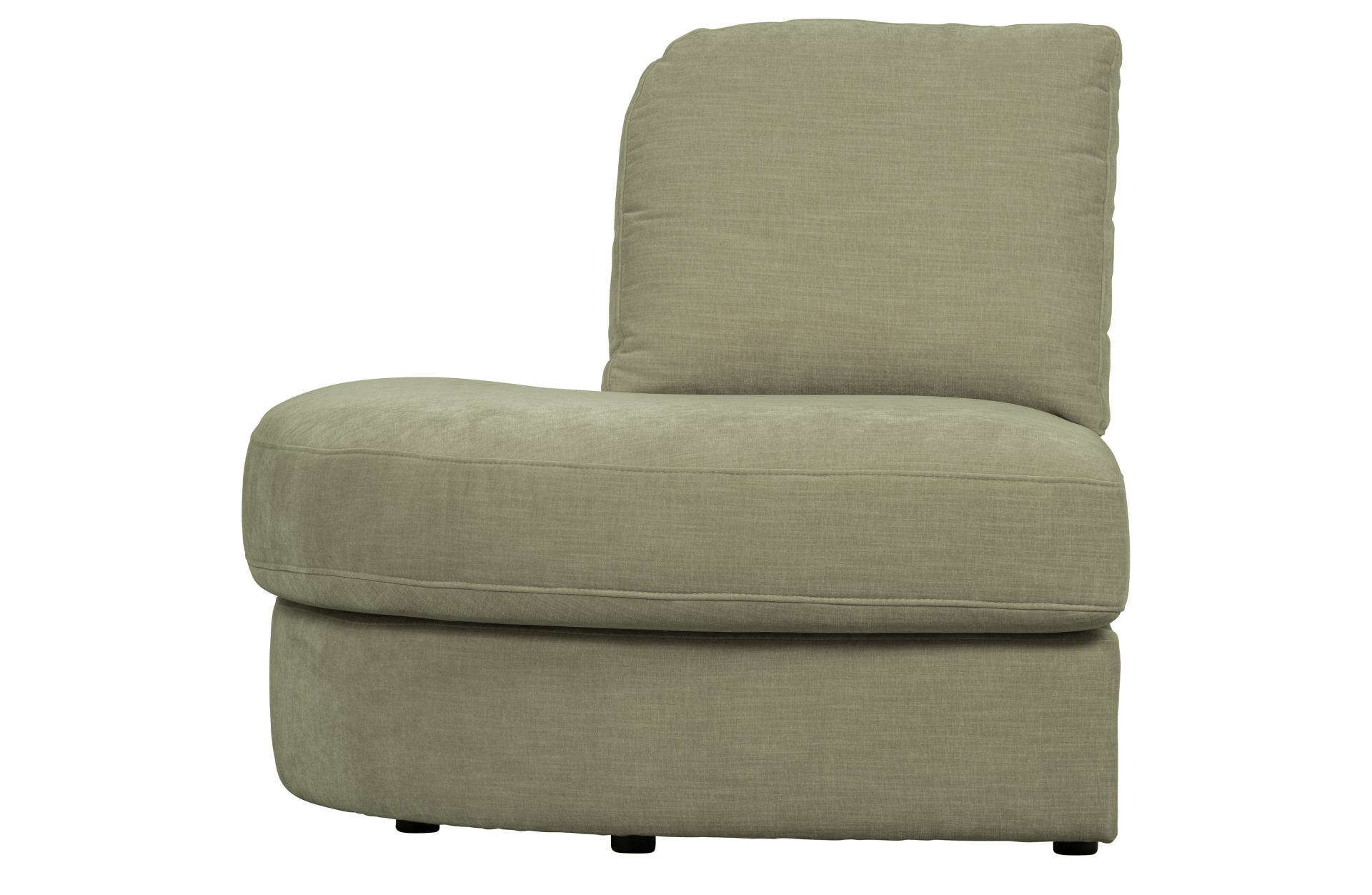 Modulsofa Family 1-Seat Eck-Element Rund Links, Grün