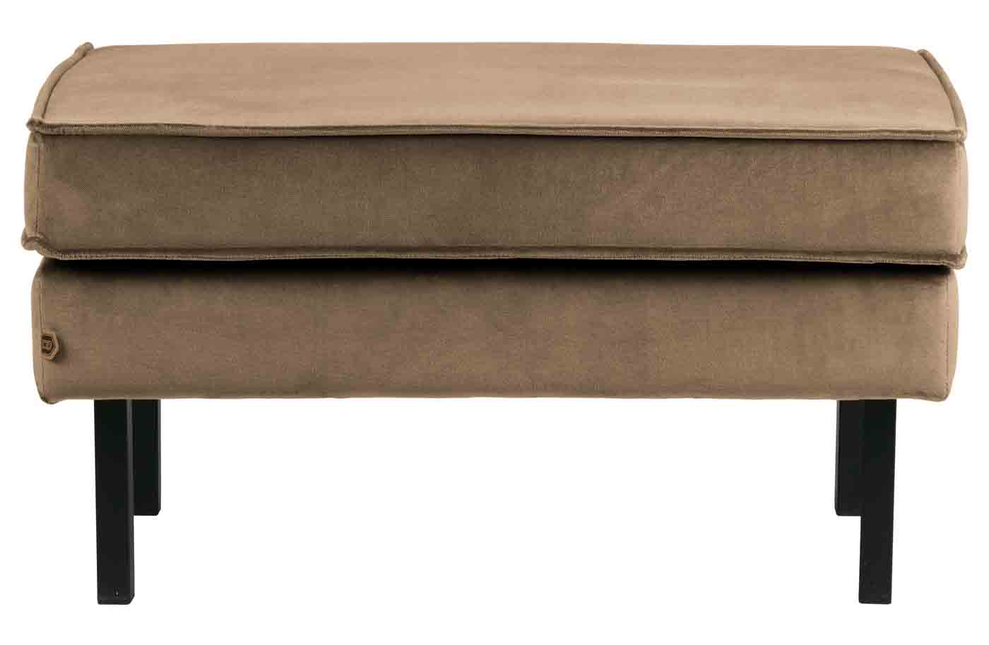 Hocker Rodeo Samt, Taupe